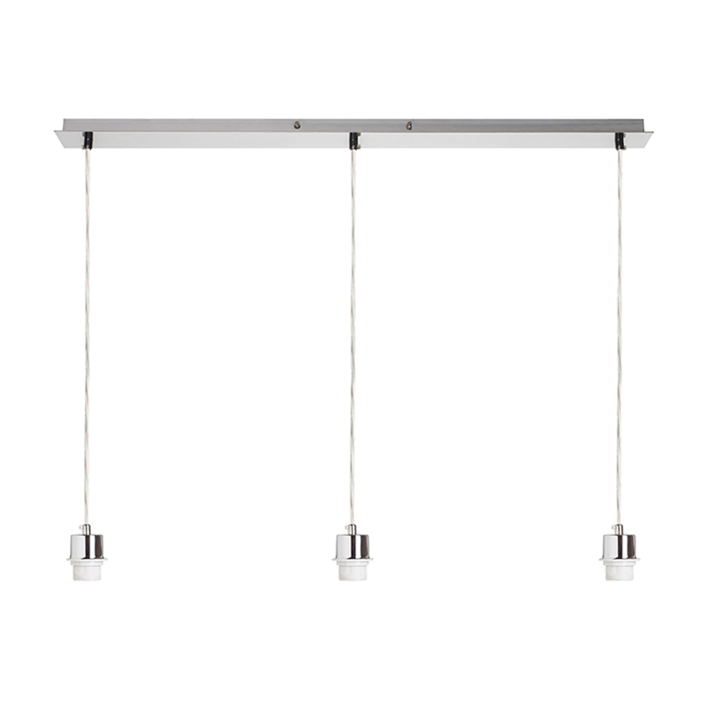 RENDL shades, shade bases, pendent sets MORE 80 pendant ceiling base matt nickel 230V LED E27 3x15W R11776 1