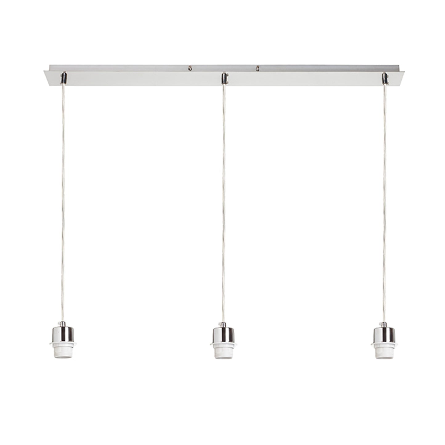 RENDL shades, shade bases, pendent sets MORE 80 pendant ceiling base matt nickel 230V LED E27 3x15W R11776 3