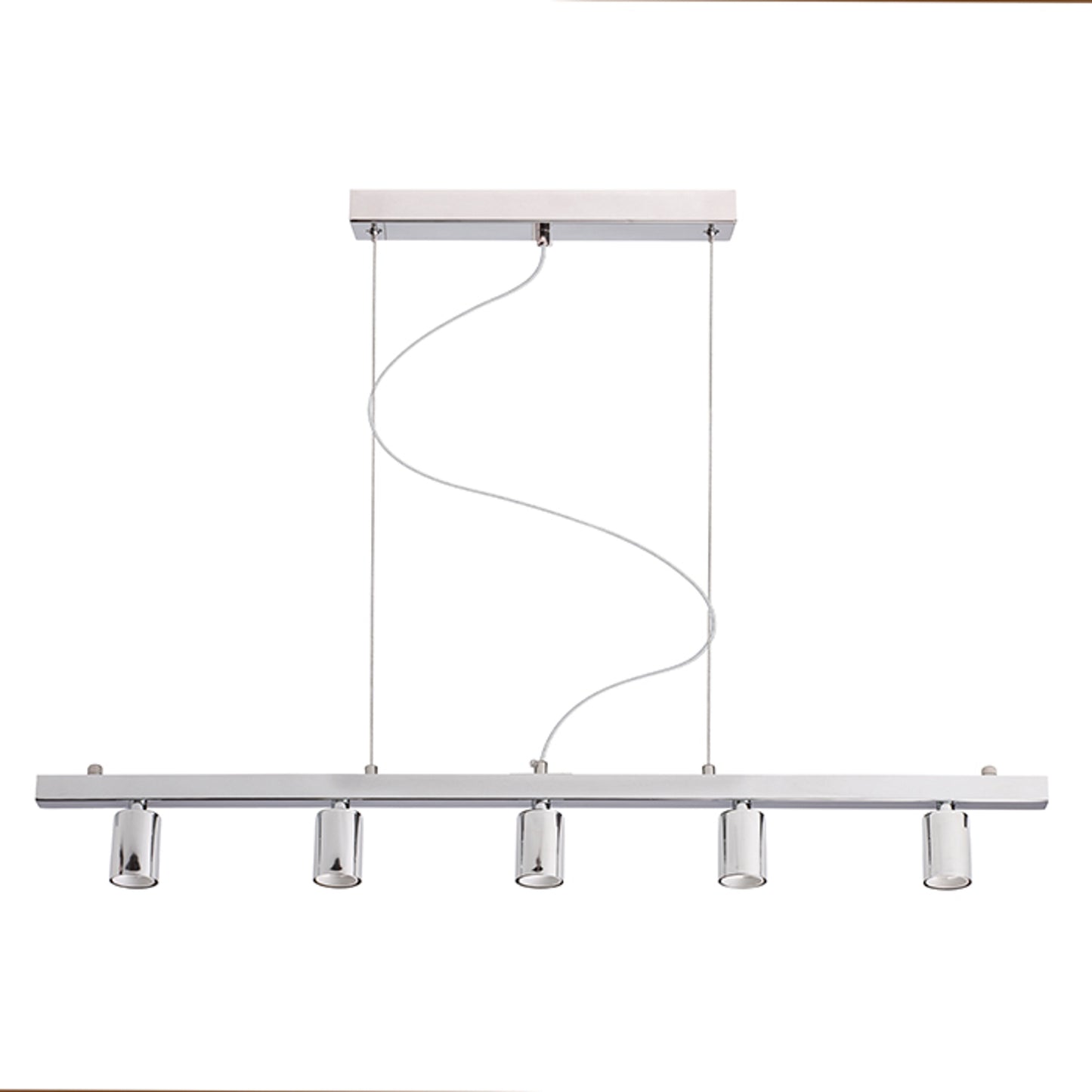 RENDL shades, shade bases, pendent sets RALLONG V pendant ceiling base chrome 230V LED E27 5x15W R11798 4