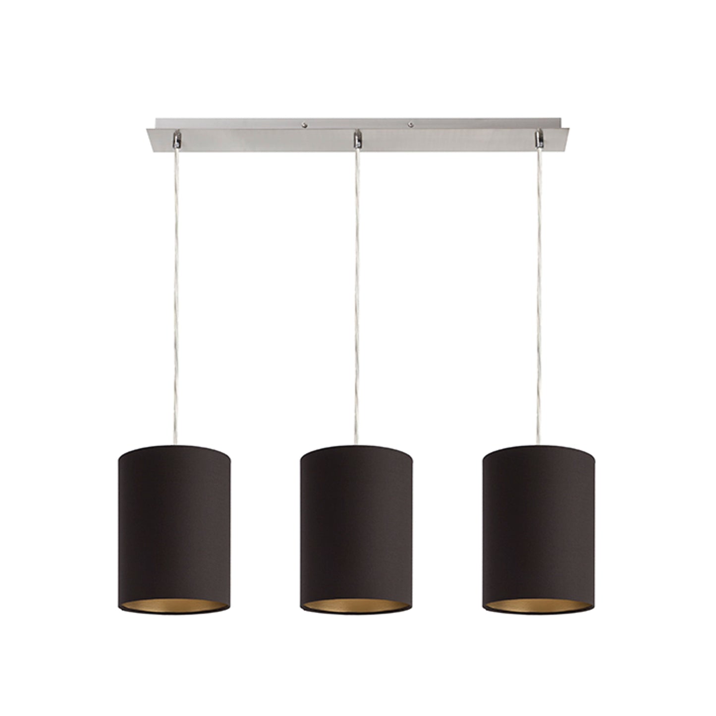 RENDL shades, shade bases, pendent sets RON 15/20 shade Polycotton black/golden foil max. 28W R11802 4