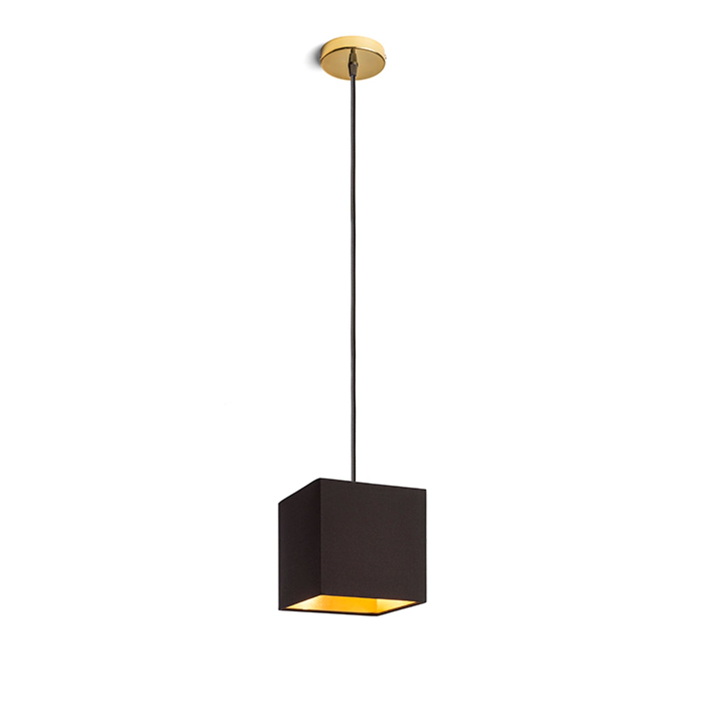 RENDL shades, shade bases, pendent sets TEMPO 15/15 shade Polycotton black/golden foil max. 28W R11812 3