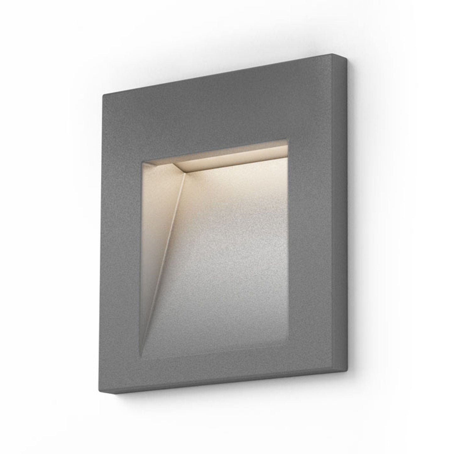 RENDL outdoor lamp TESS SQ recessed silver grey 230V LED 3W IP54 3000K R12014 1