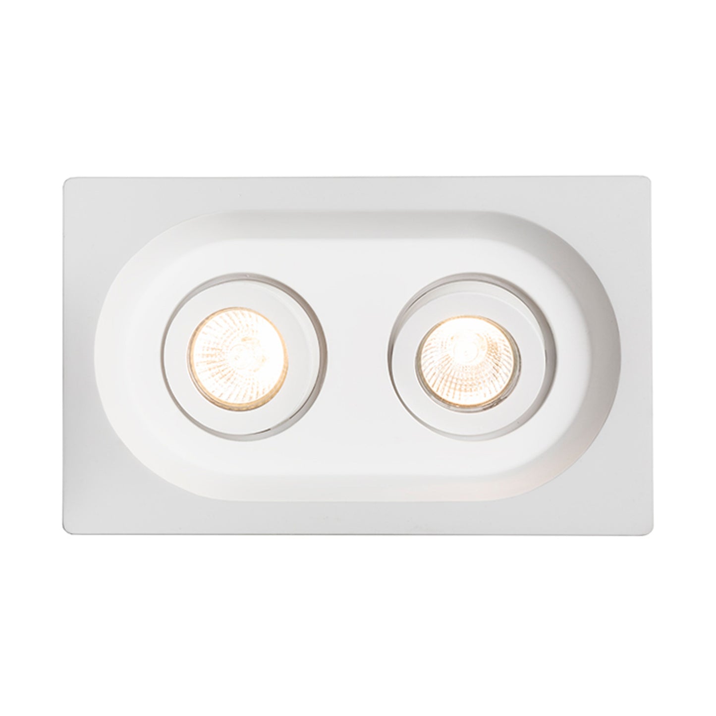 RENDL recessed light DINGO GU10 II directional plaster 230V GU10 2x35W R12037 5