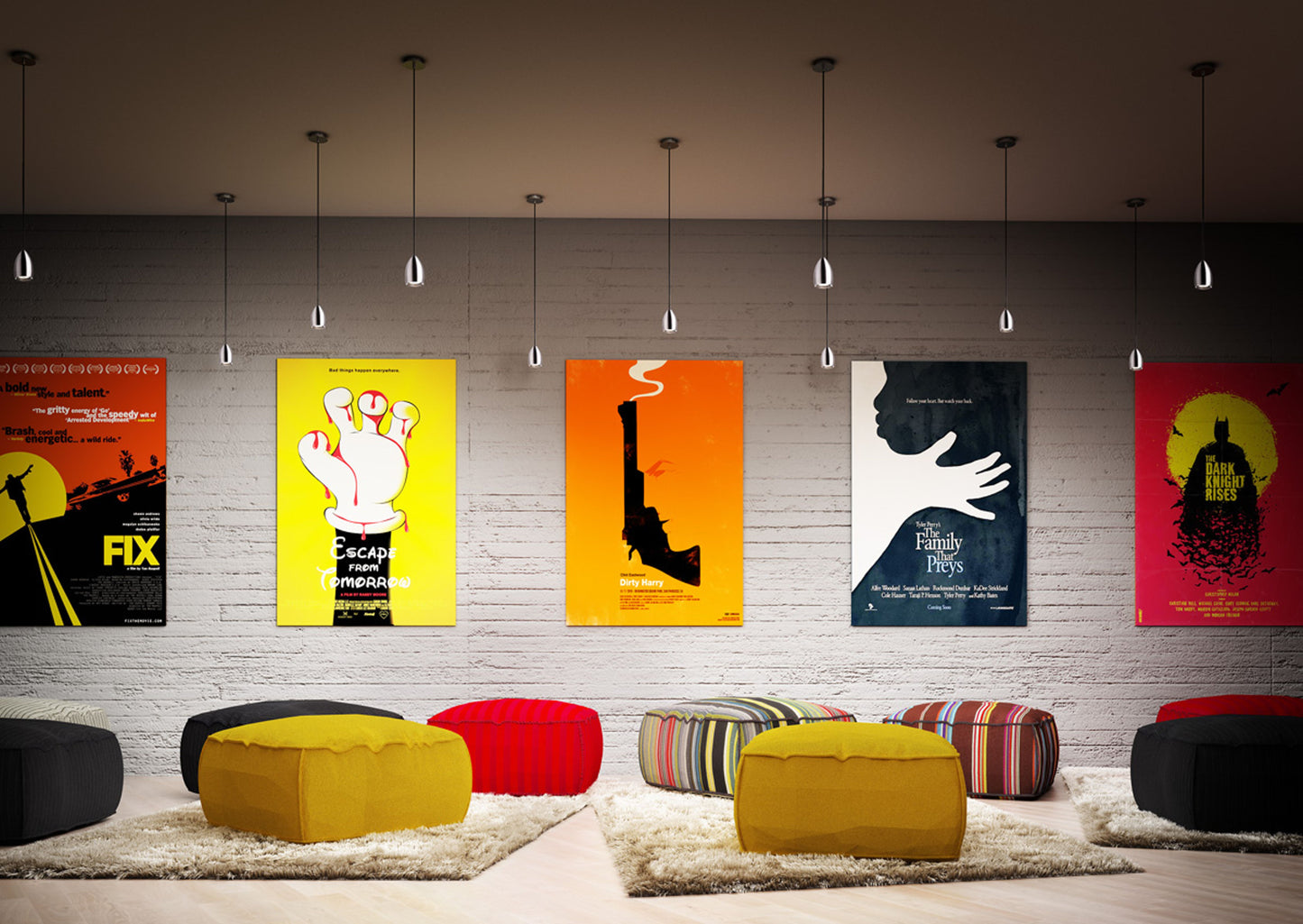 RENDL pendant lamp BABADES I pendant matt nickel 230V GU10 35W R12082 10
