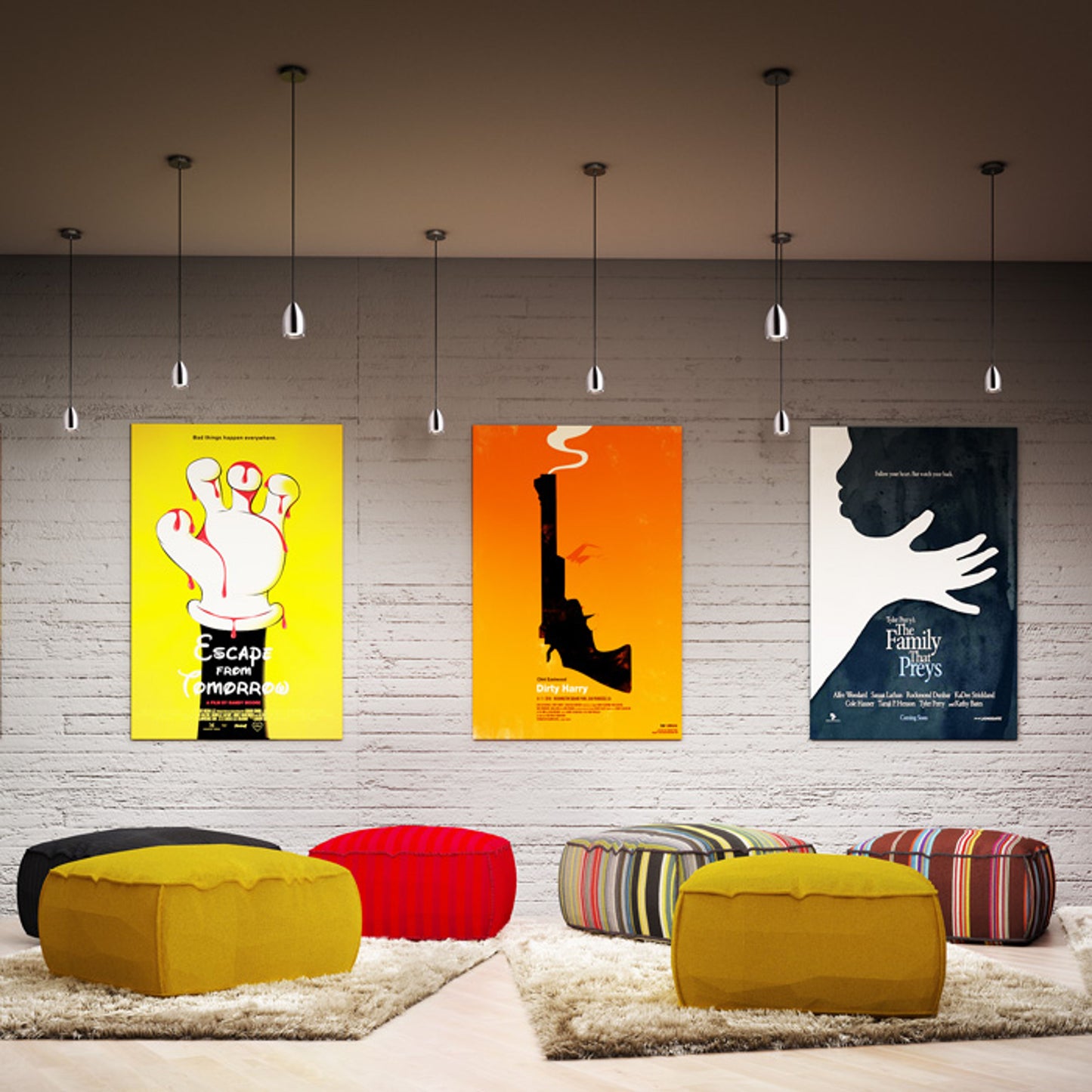 RENDL pendant lamp BABADES I pendant matt nickel 230V GU10 35W R12082 8