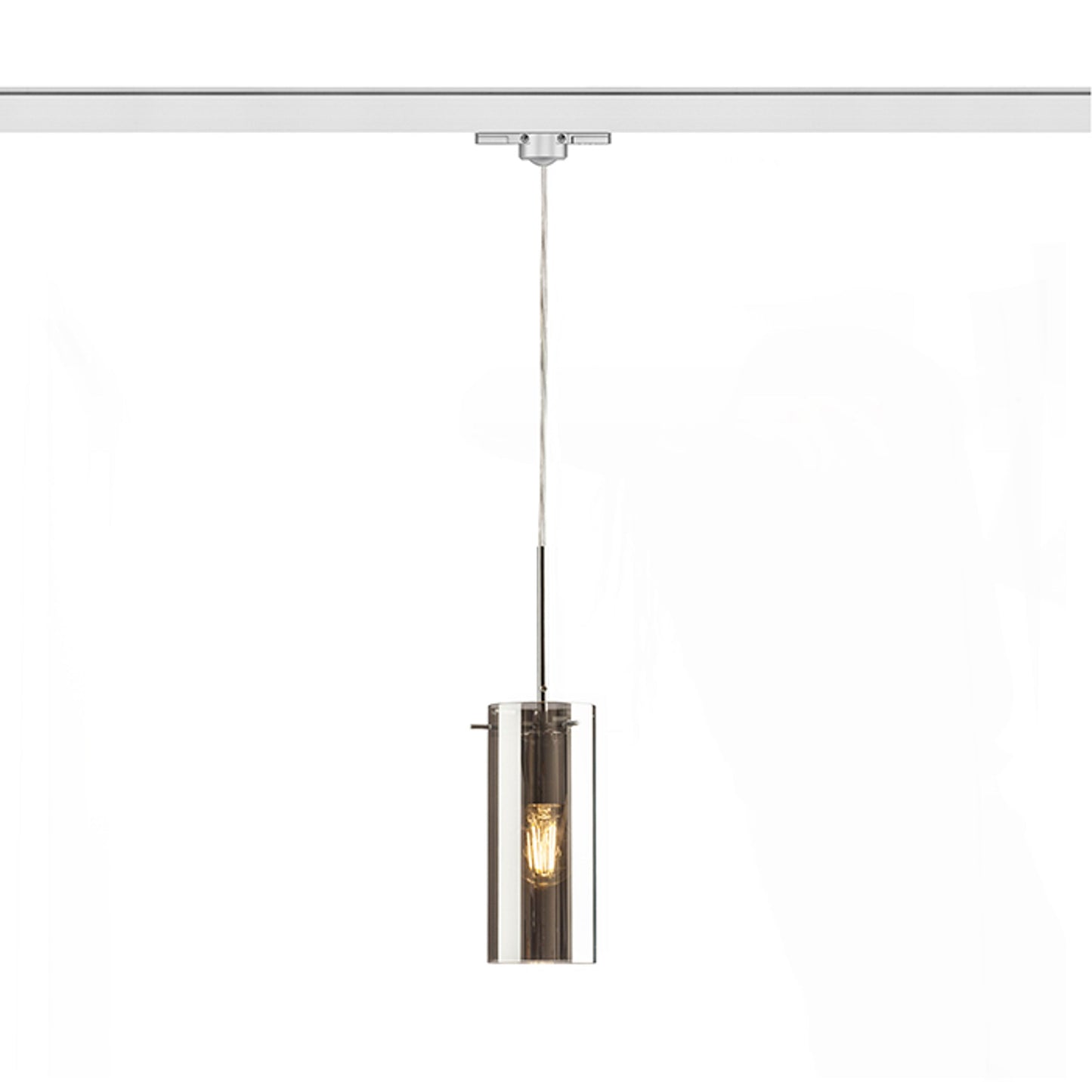 RENDL 3-circuit track system SANSSOUCI for 3-circuit tracks chrome-tinted glass 230V LED E27 15W R12095 2