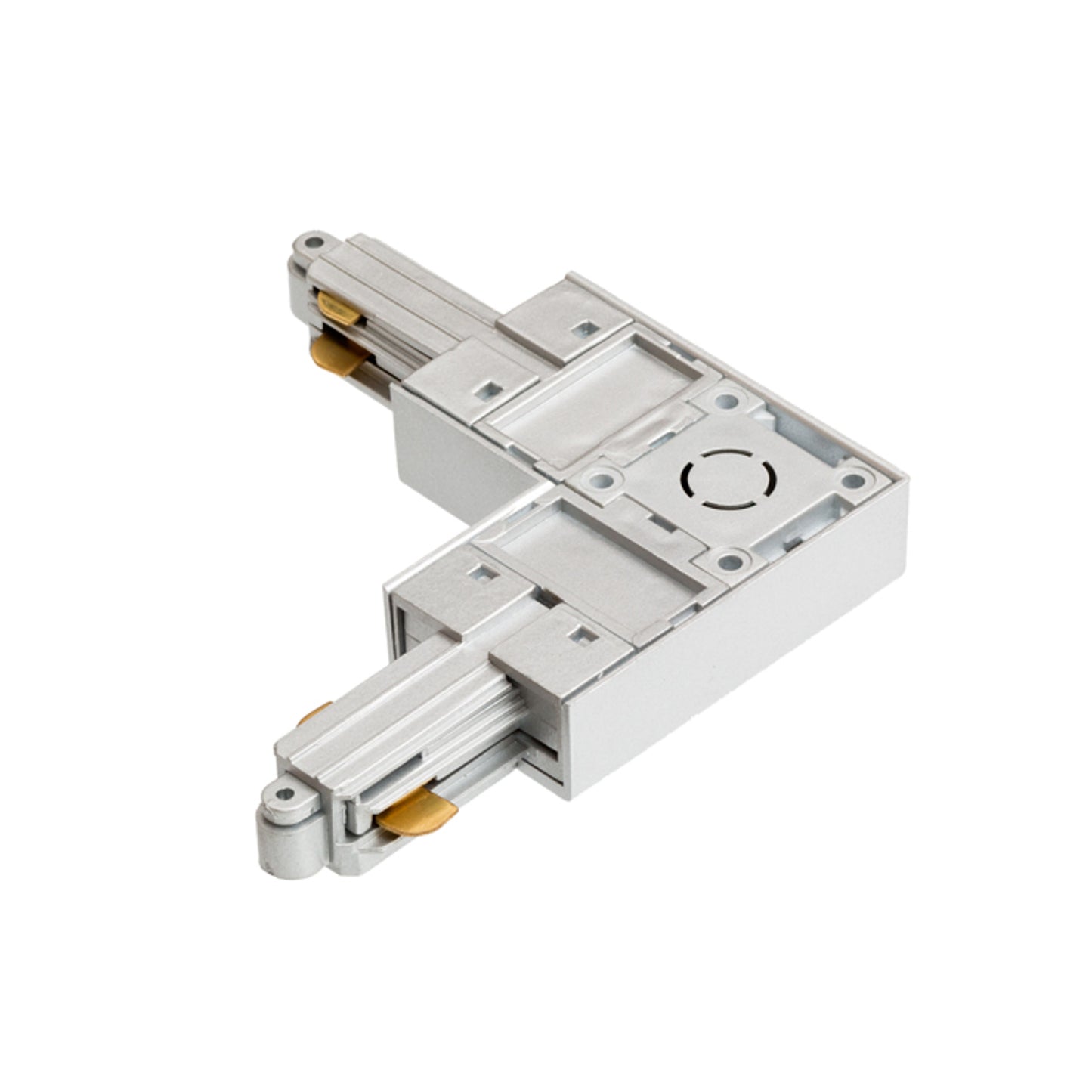 RENDL 1-circuit track system 1F L connector (inner polarity) silver grey 230V R12271 2