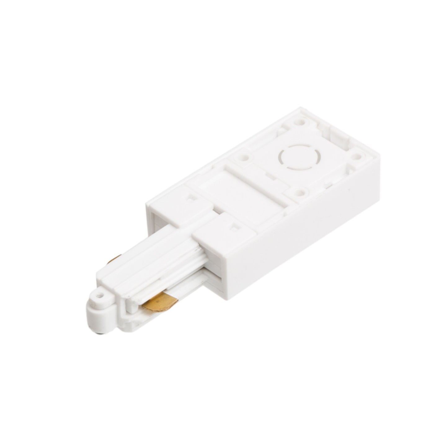 RENDL 1-circuit track system 1F feed-in, polarity right white 230V R12287 2