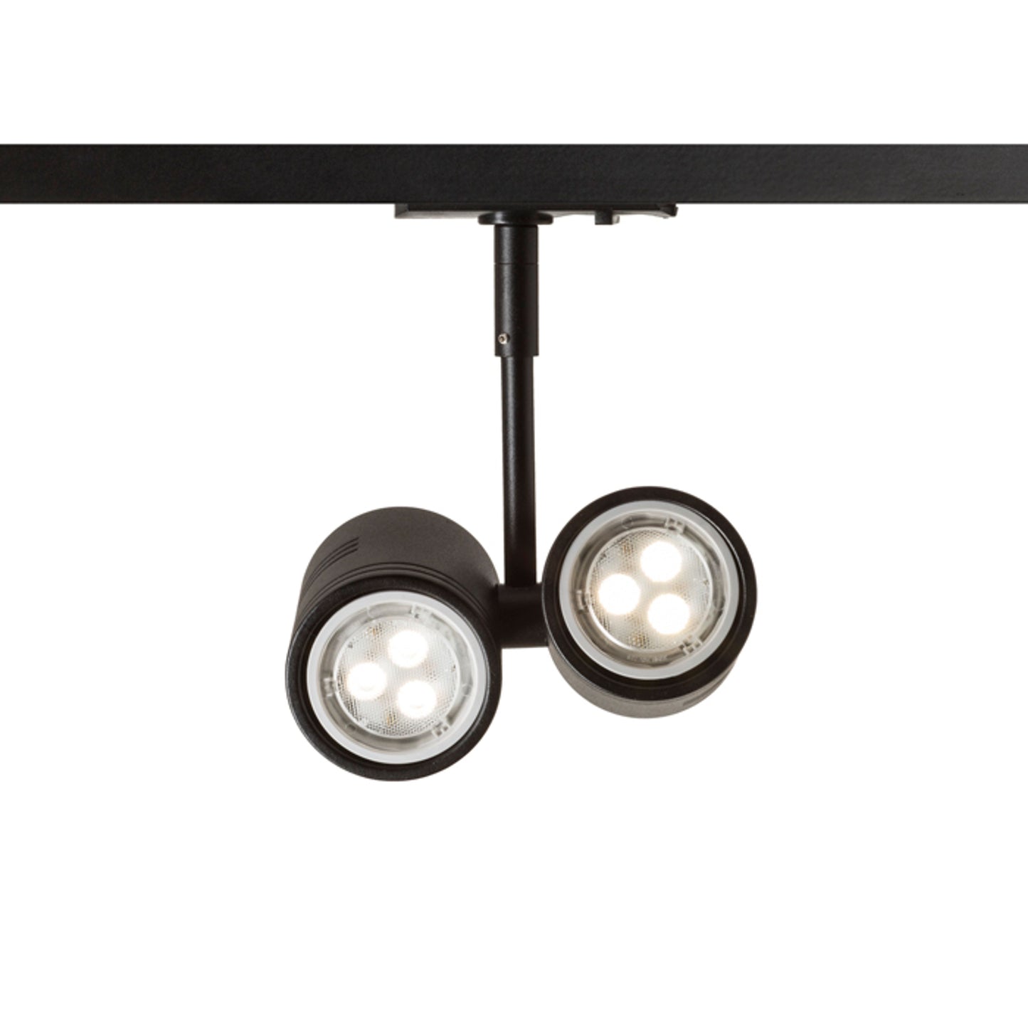 RENDL 1-circuit track system BEEBA II for 1-circuit tracks black 230V LED GU10 2x8W R12316 4