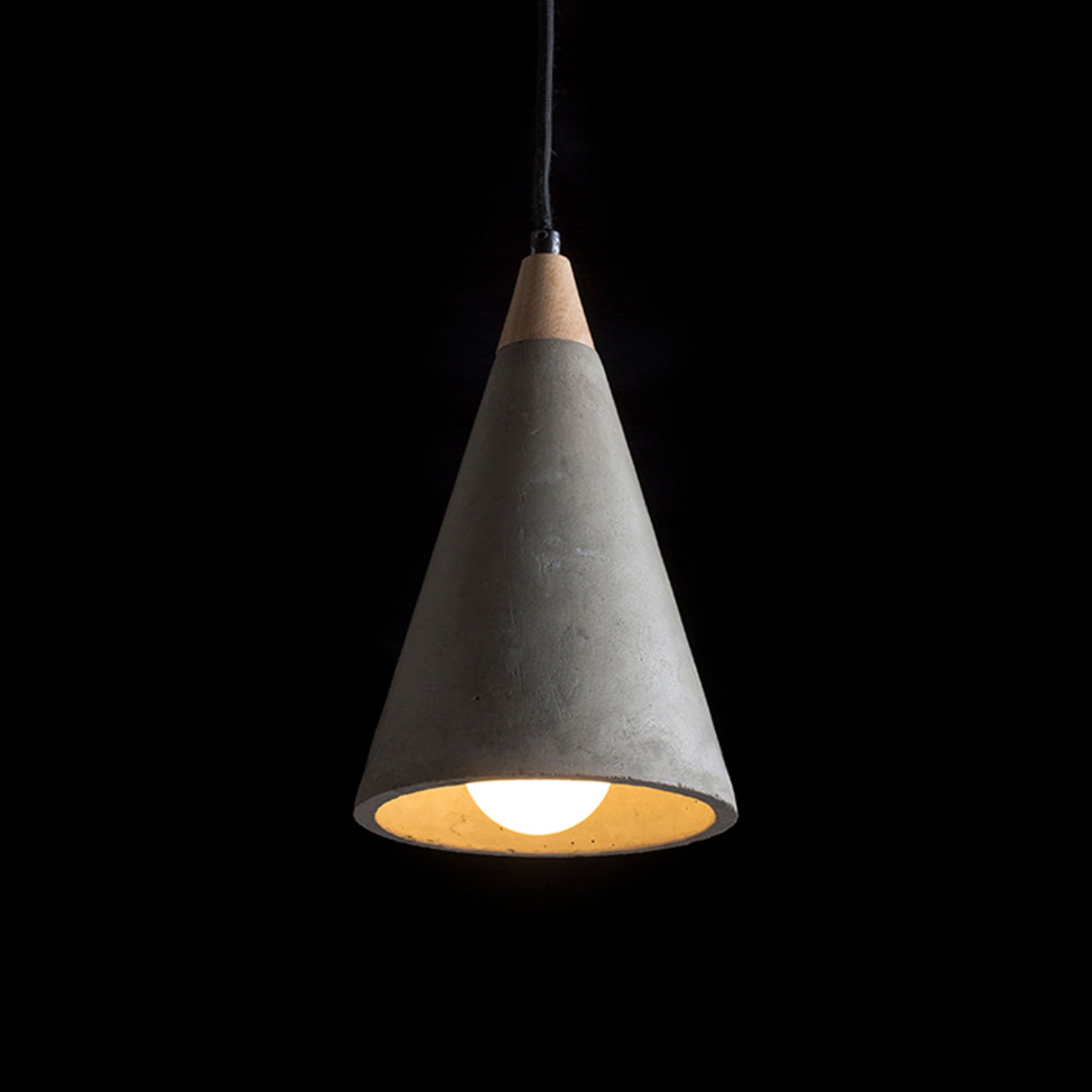 RENDL pendant lamp HEIDI pendant concrete/wood 230V LED E27 11W R12380 3