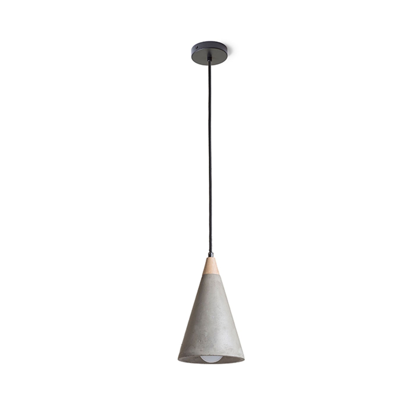 RENDL pendant lamp HEIDI pendant concrete/wood 230V LED E27 11W R12380 6