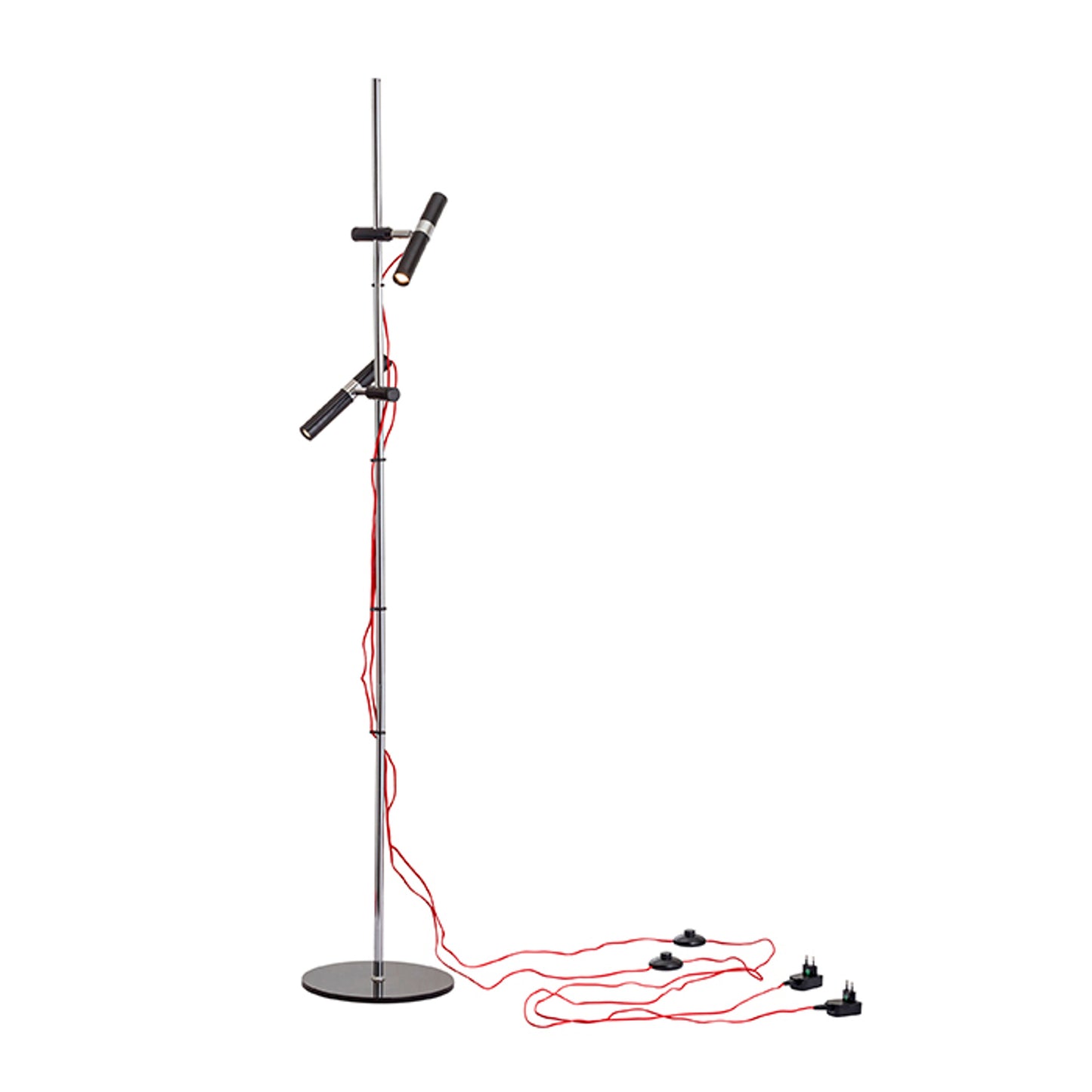 RENDL floor lamp VIPER FL black chrome 230V LED 2x3W 60° 3000K R12463 7