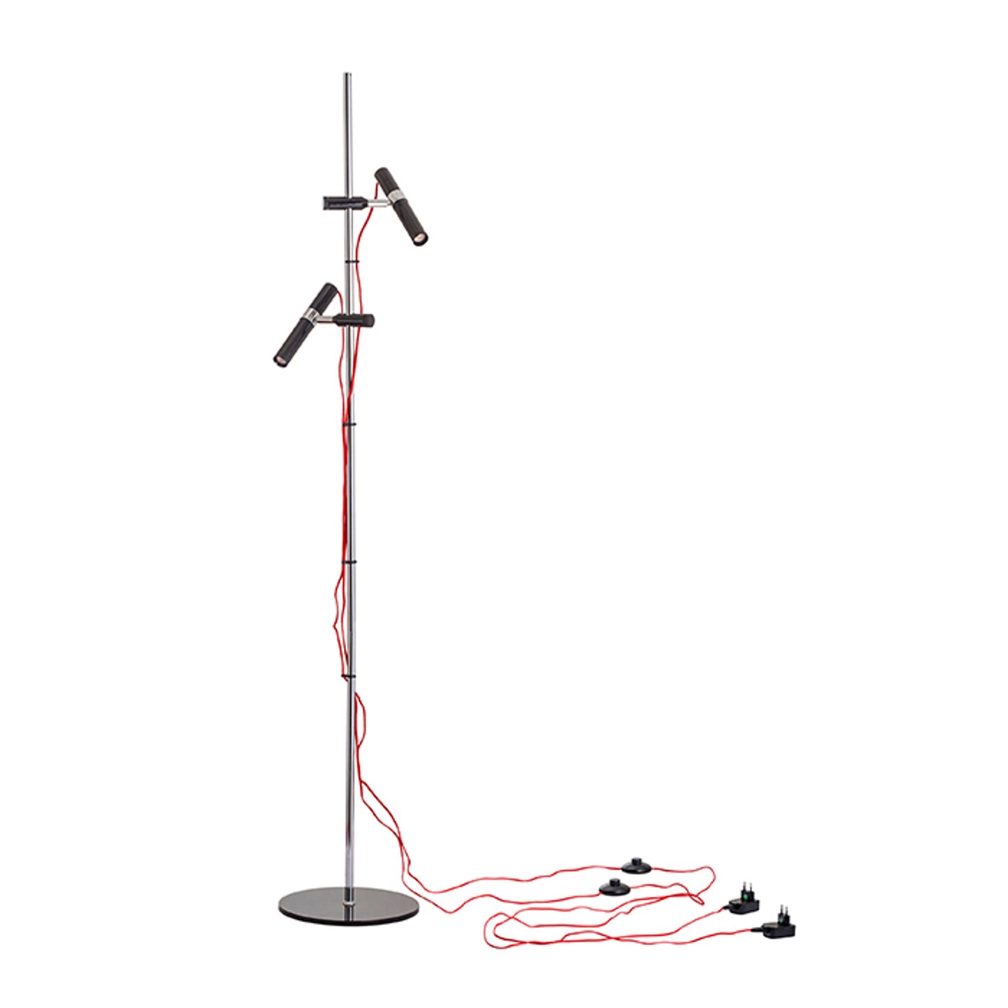 RENDL floor lamp VIPER FL black chrome 230V LED 2x3W 60° 3000K R12463 8