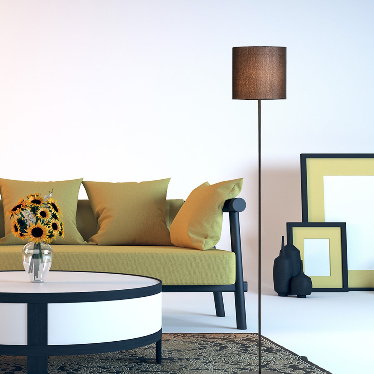 RENDL floor lamp ETESIAN floor black 230V LED E27 15W R12470 3