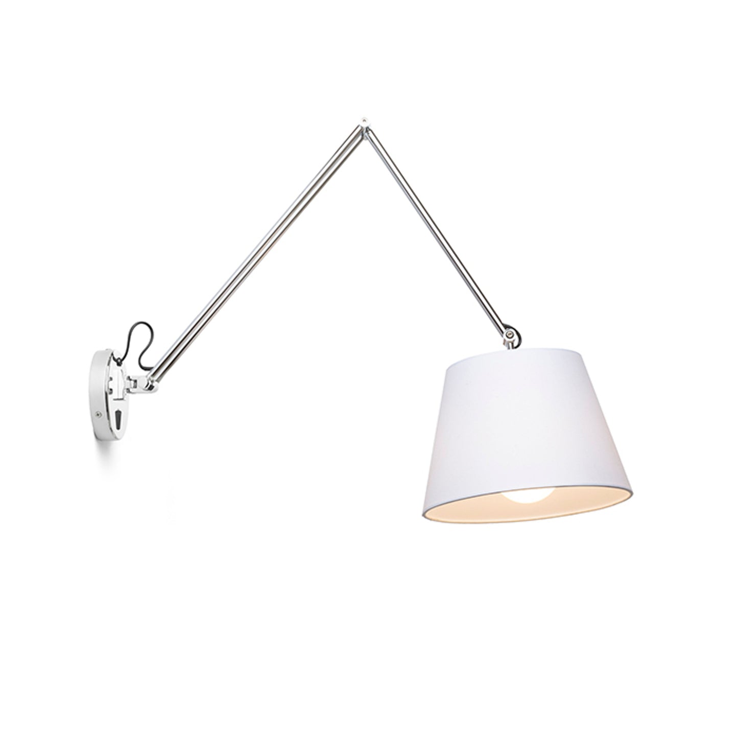 RENDL wall lamp ASHLEY wall white chrome 230V LED E27 15W R12482 1