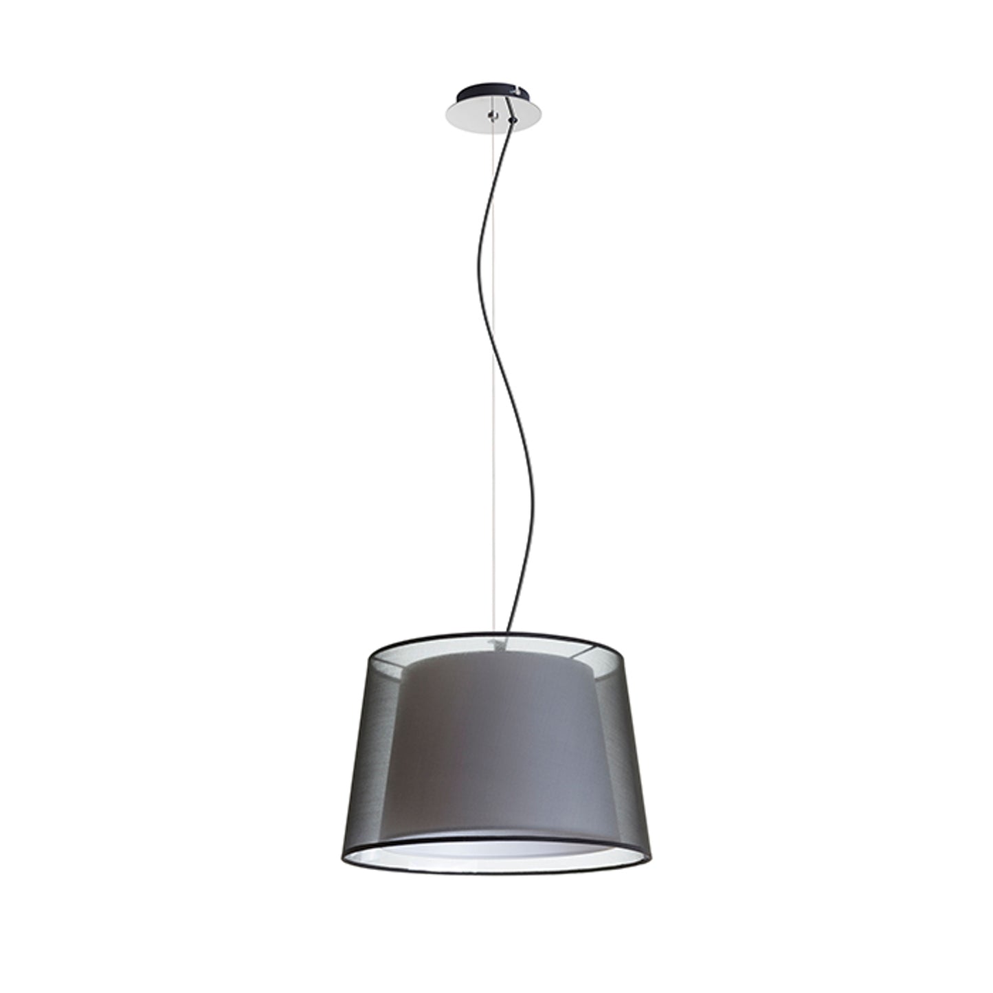 RENDL pendant lamp ESPLANADE pendant transparent black/white chrome 230V LED E27 15W R12483 5