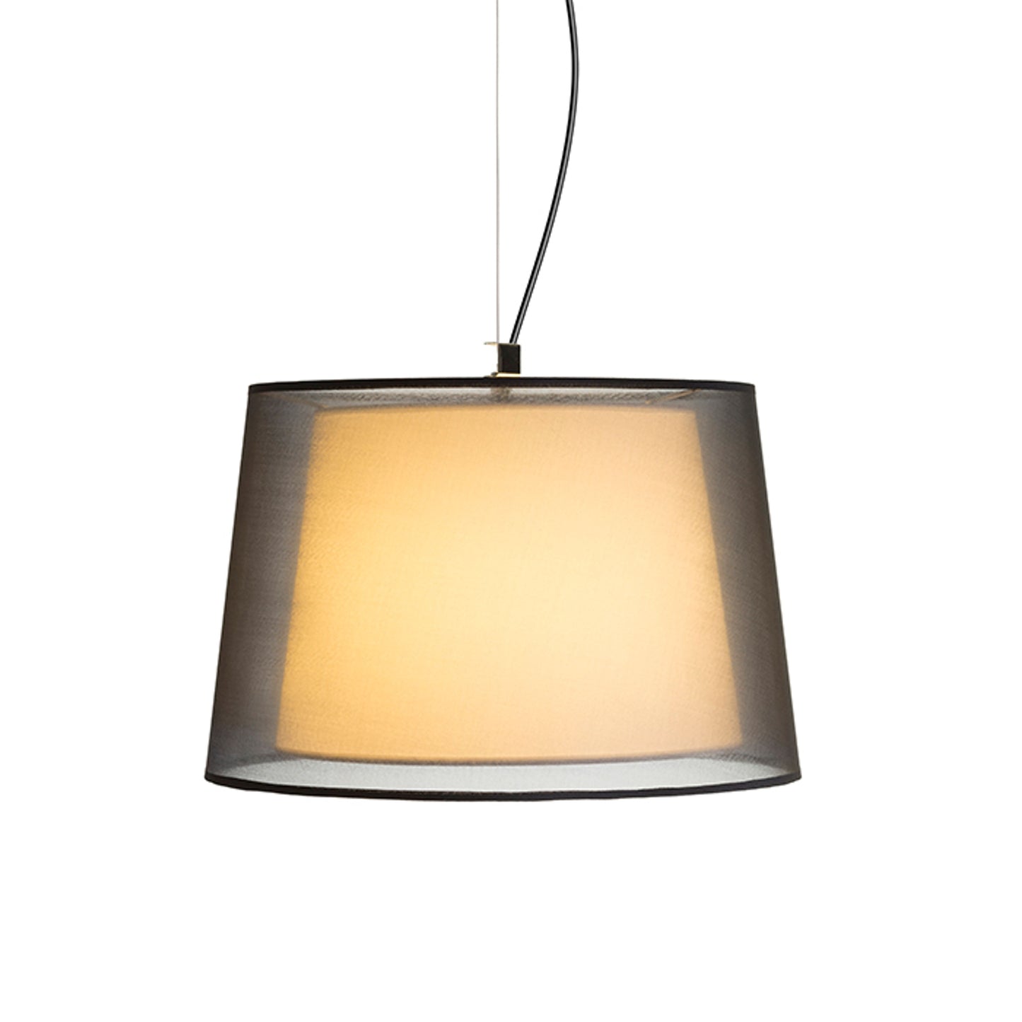RENDL pendant lamp ESPLANADE pendant transparent black/white chrome 230V LED E27 15W R12483 6