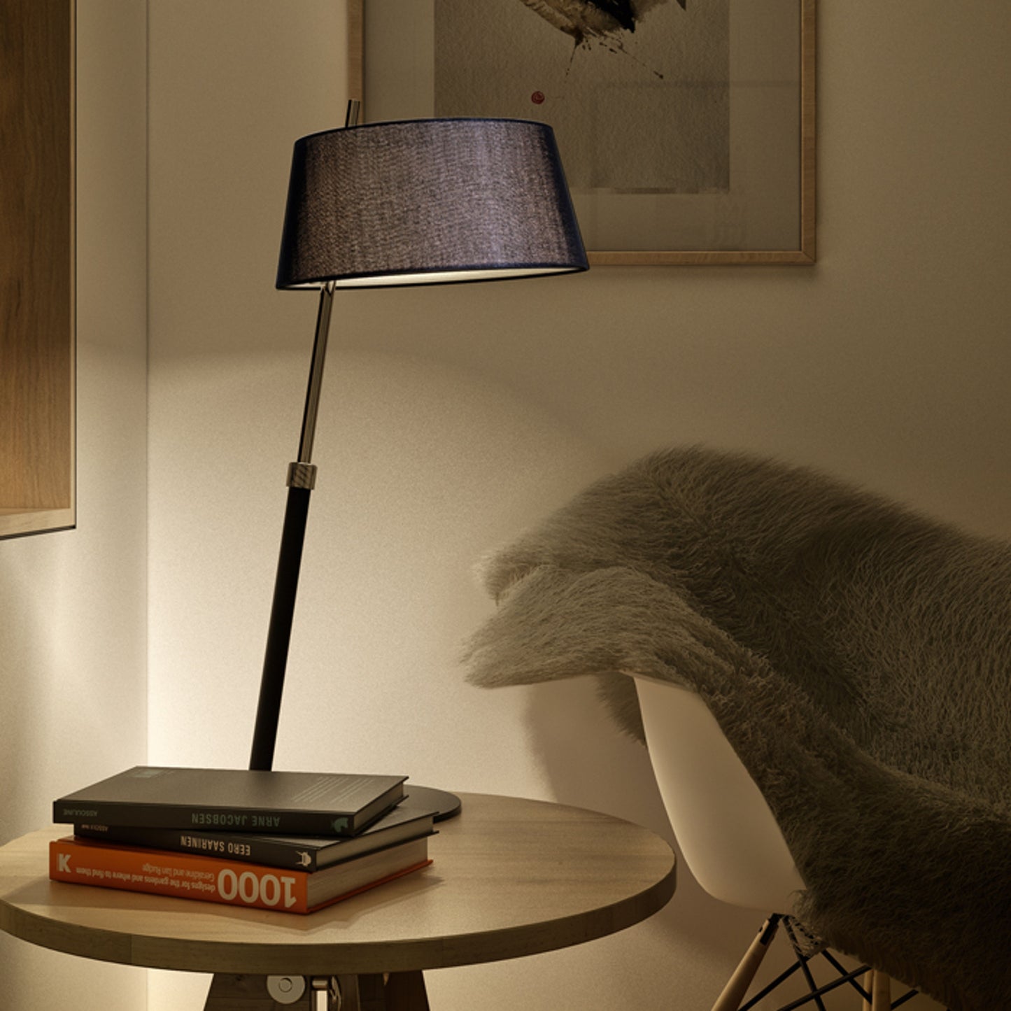 RENDL table lamp RITZY table black chrome 230V LED E27 15W R12486 12