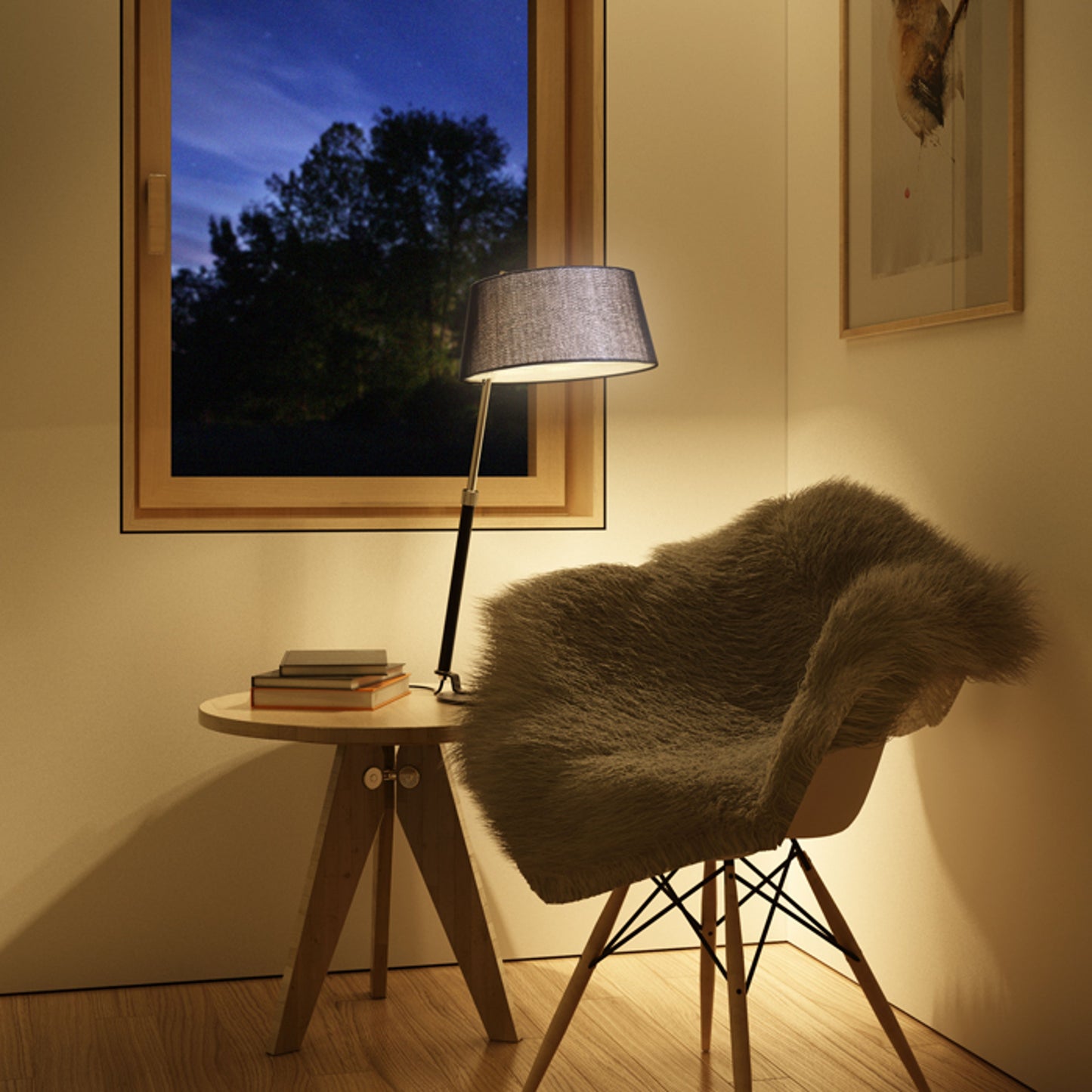 RENDL table lamp RITZY table black chrome 230V LED E27 15W R12486 5