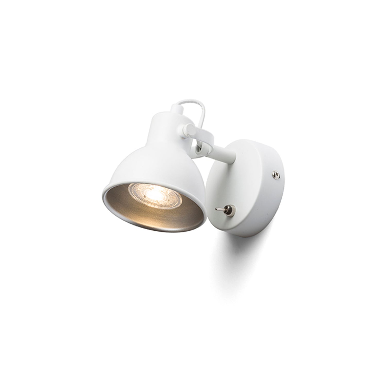 RENDL spotlight ROSITA I wall white/silver grey 230V LED GU10 9W R12507 3