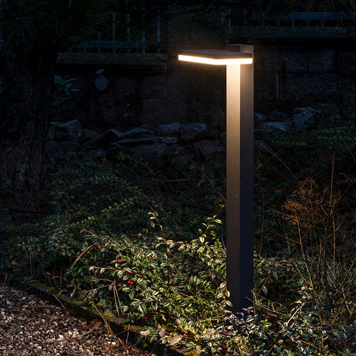 RENDL outdoor lamp RINA bollard anthracite grey 230V LED 12W IP44 3000K R12515 5