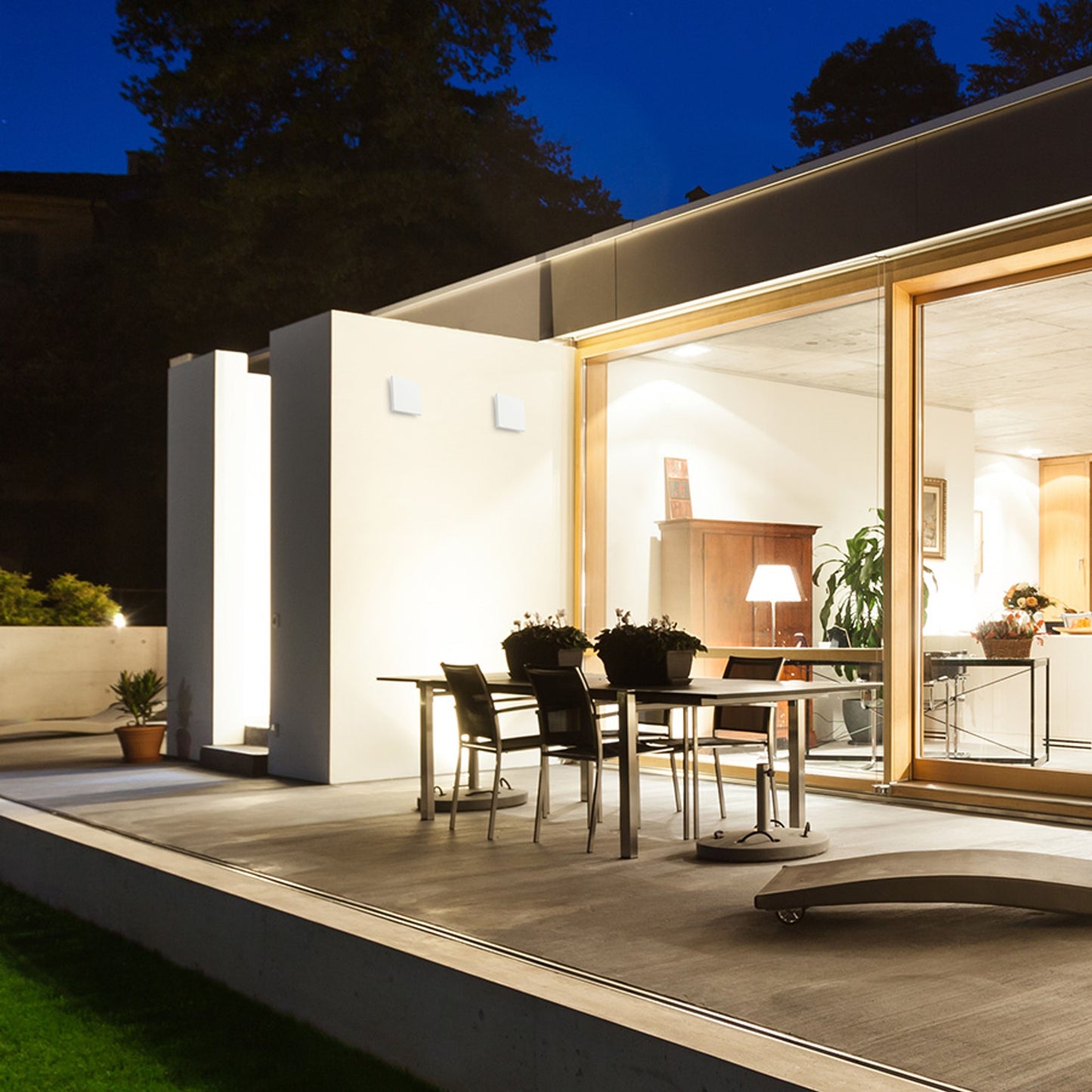 RENDL outdoor lamp ATHI wall white 230V LED 9.6W IP54 3000K R12551 4