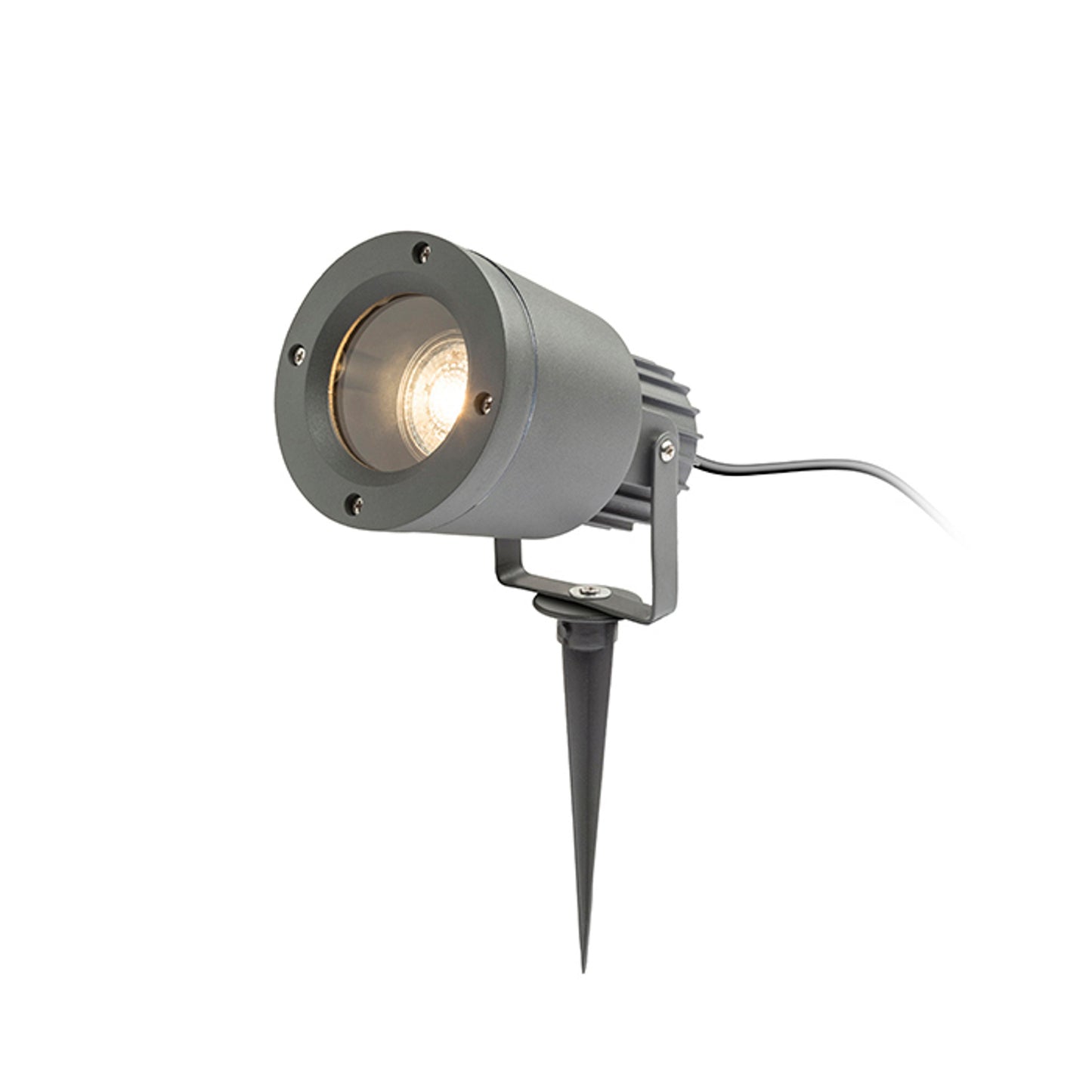 RENDL outdoor lamp CORDOBA on spike anthracite grey 230V LED GU10 8W IP54 R12579 2
