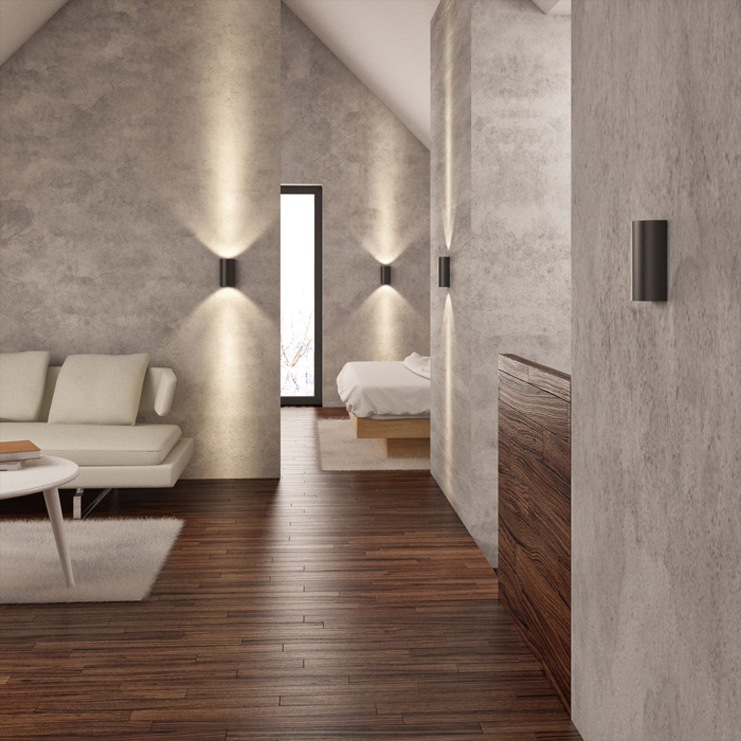 RENDL wall lamp DAFFY wall black 230V LED 6W 3000K R12593 6