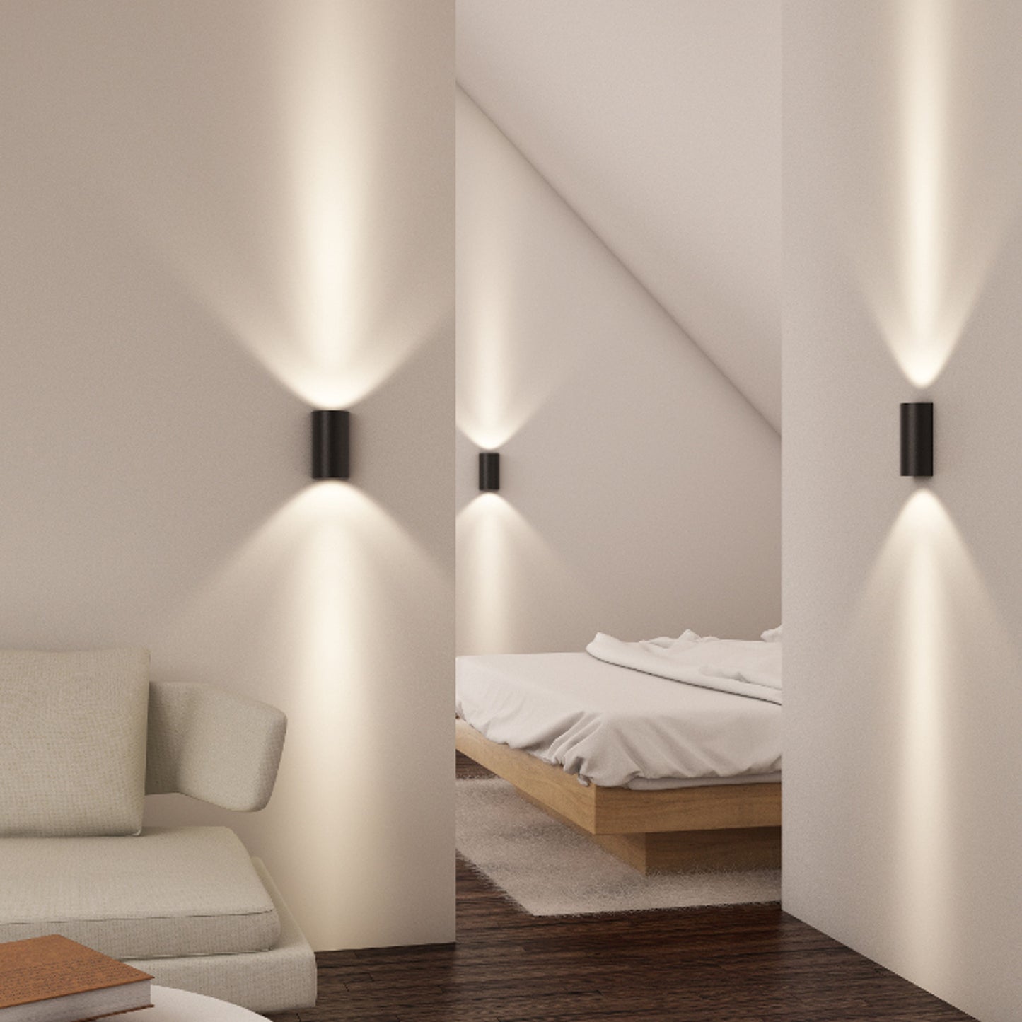 RENDL wall lamp DAFFY wall black 230V LED 6W 3000K R12593 7