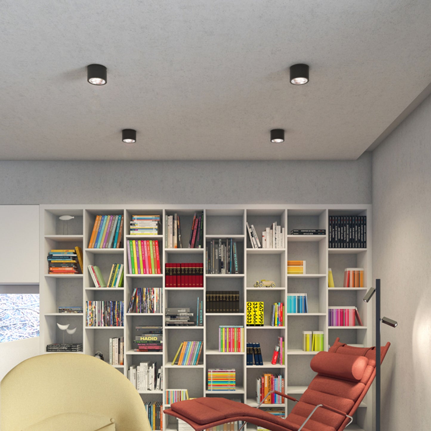 RENDL surface mounted lamp KELLY LED DIMM ceiling black 230V LED 15W 45° 3000K R12634 3