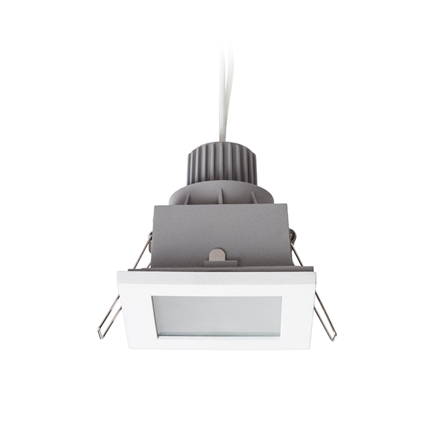 RENDL recessed light LEROY SQ white 12V GU5,3 35W IP44 R12660 2