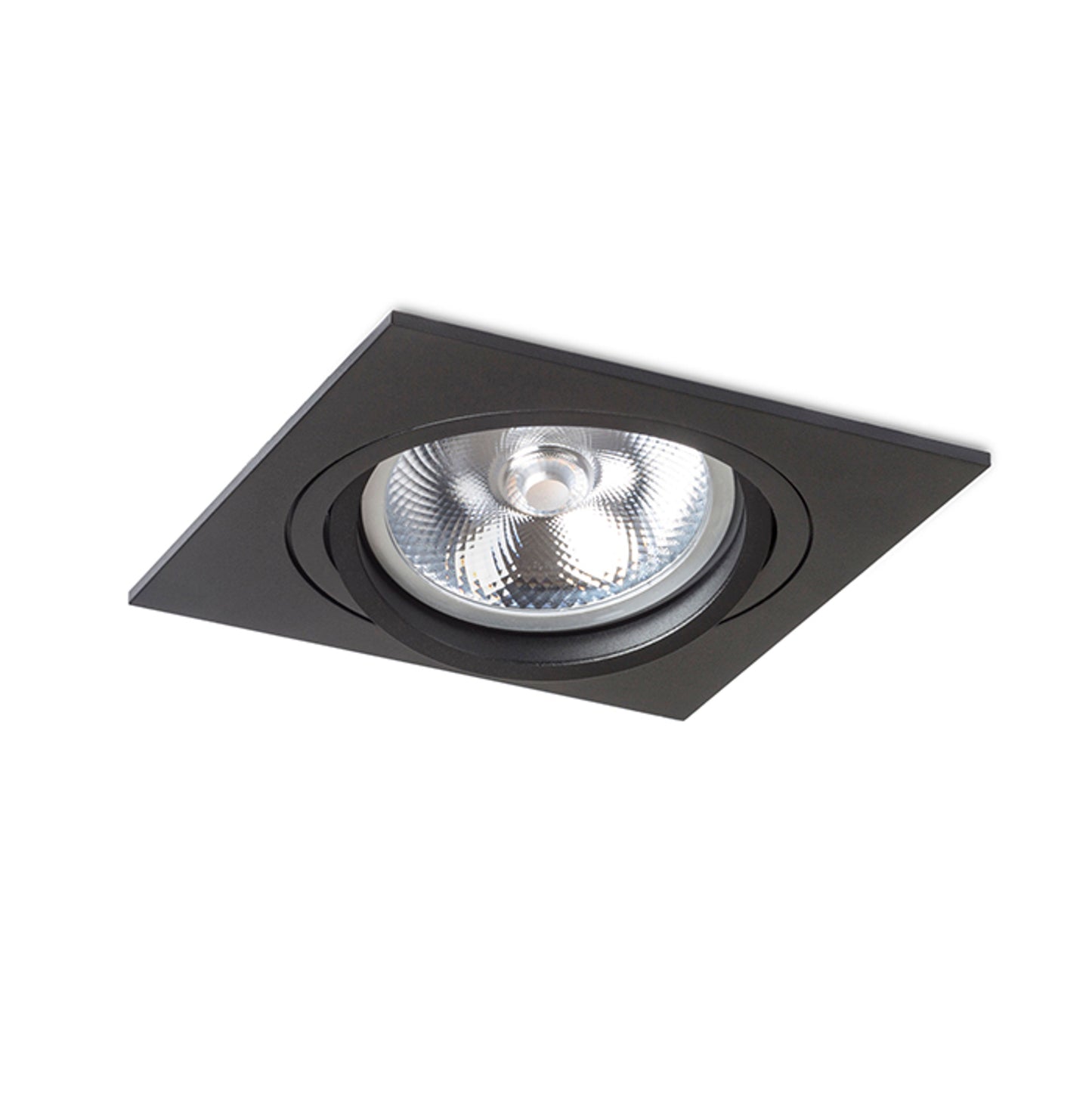 RENDL recessed light PASADENA G53 SQ I black 230V LED G53 15W R12702 1