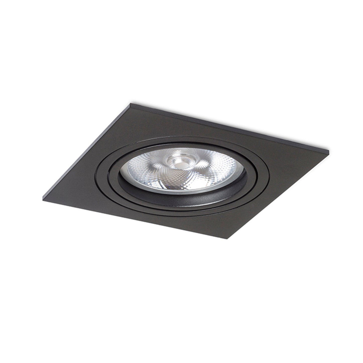 RENDL recessed light PASADENA G53 SQ I black 230V LED G53 15W R12702 2