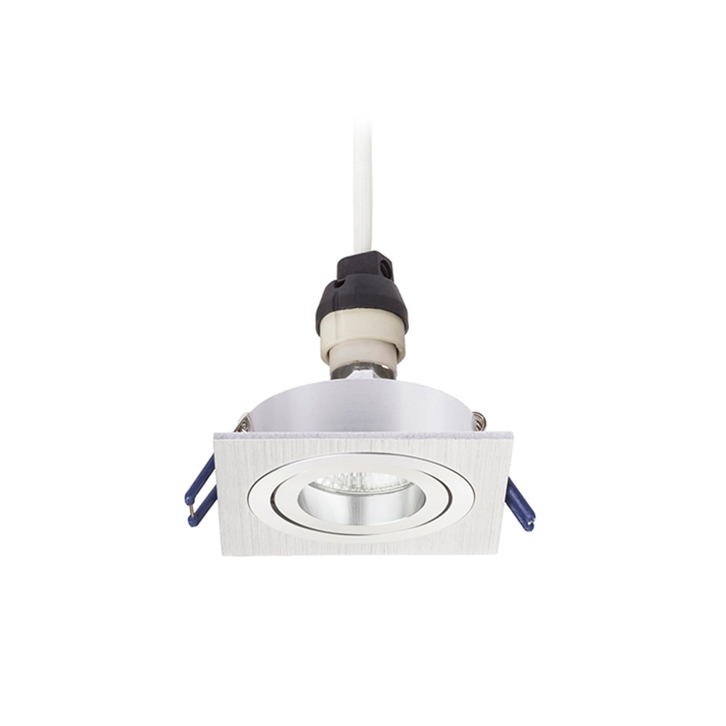 RENDL recessed light PASADENA GU10 SQ I recessed brushed aluminum 230V LED GU10 7W R12709 6