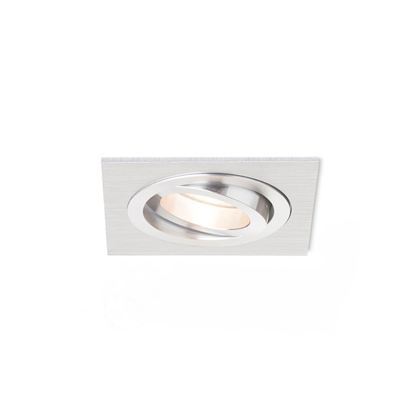 RENDL recessed light PASADENA GU10 SQ I recessed brushed aluminum 230V LED GU10 7W R12709 7