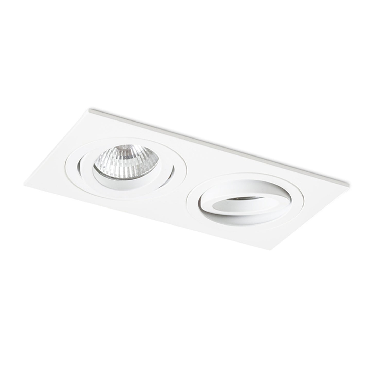 RENDL recessed light PASADENA GU10 SQ II recessed white 230V LED GU10 2x7W R12713 7