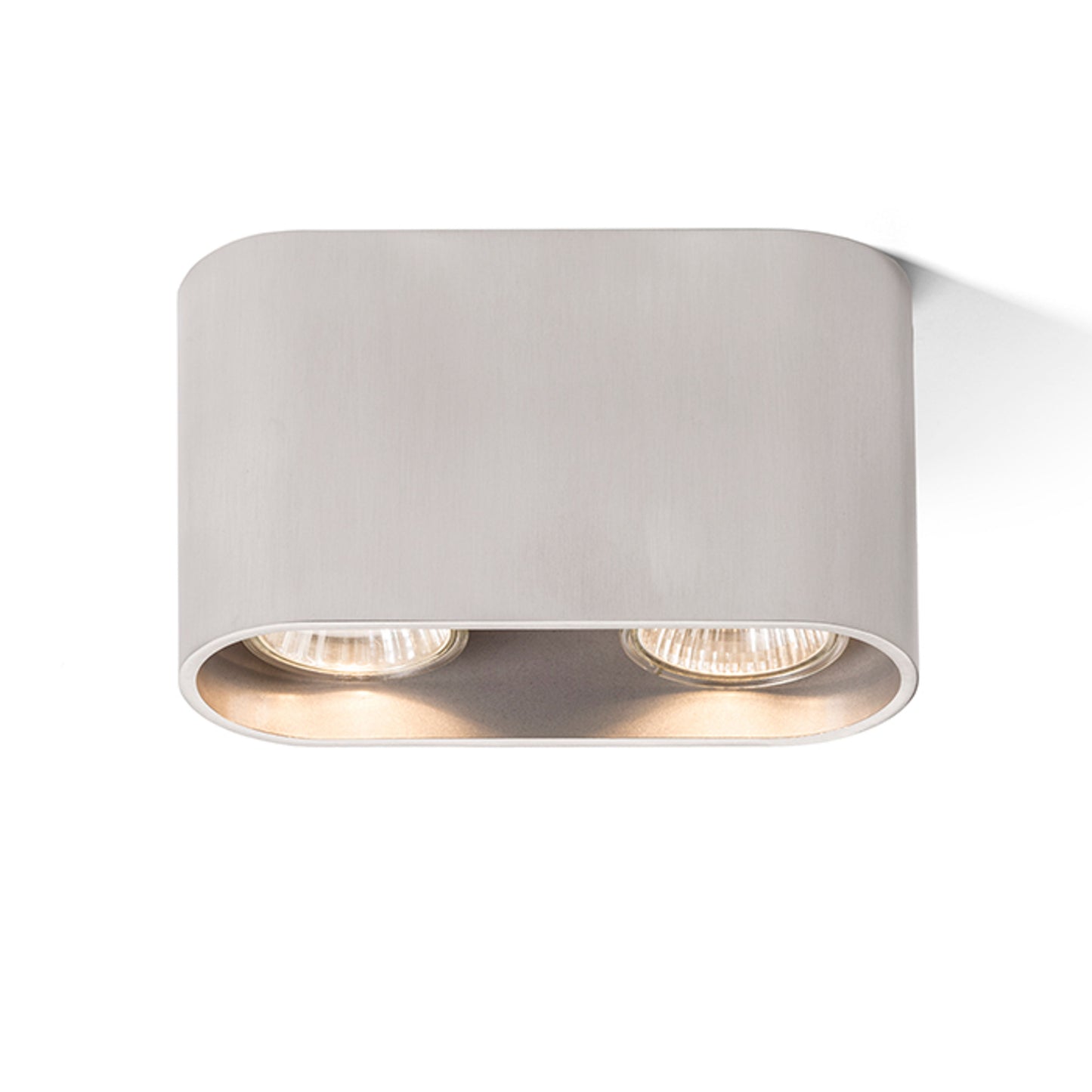 RENDL surface mounted lamp MANTOVA II ceiling brushed aluminum 230V LED GU10 2x7W R12733 1