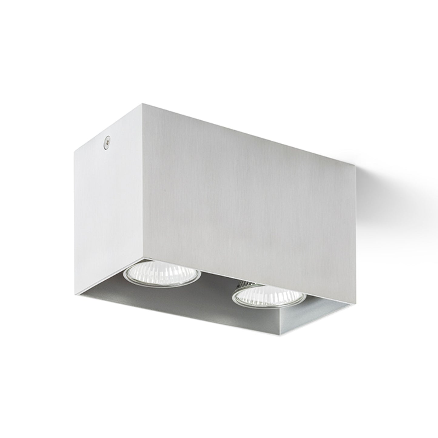 RENDL surface mounted lamp AGATE II ceiling brushed aluminum 230V LED GU10 2x7W R12738 1