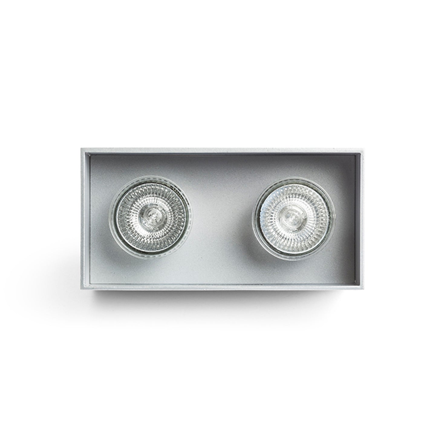 RENDL surface mounted lamp AGATE II ceiling brushed aluminum 230V LED GU10 2x7W R12738 2