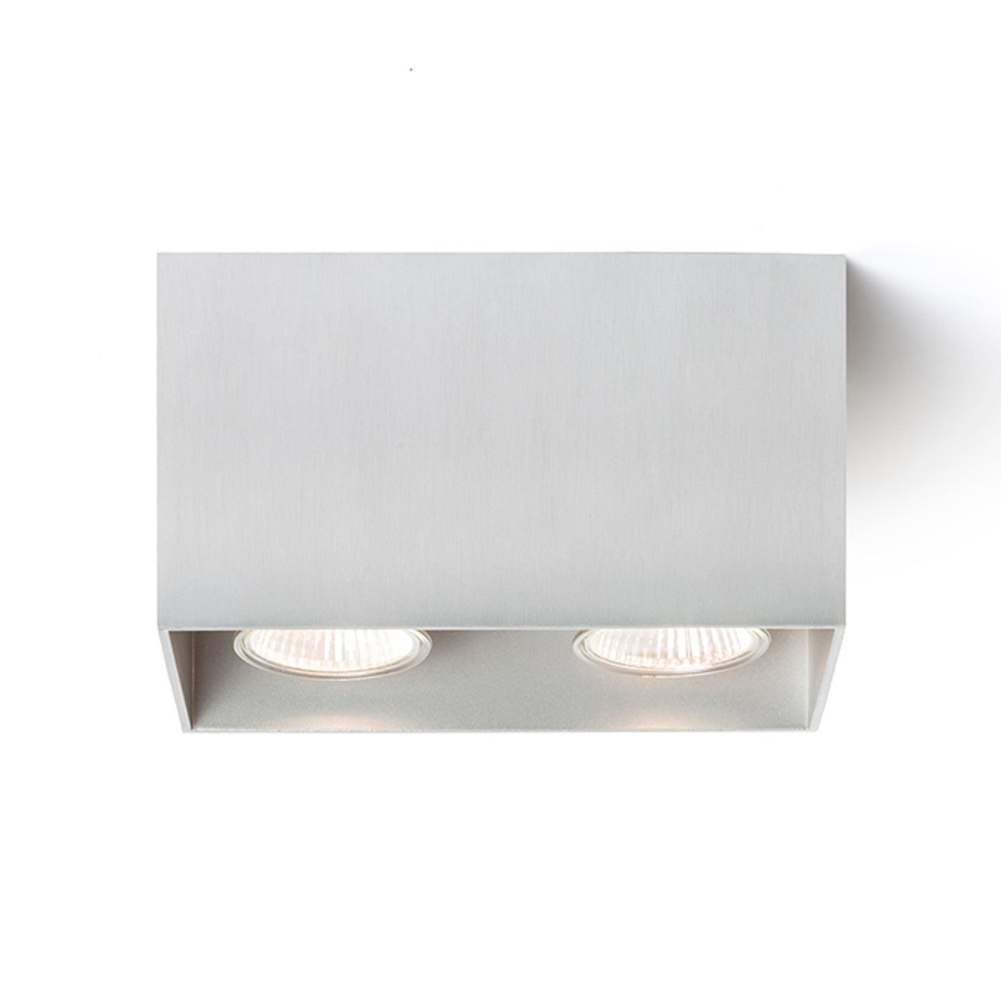 RENDL surface mounted lamp AGATE II ceiling brushed aluminum 230V LED GU10 2x7W R12738 4