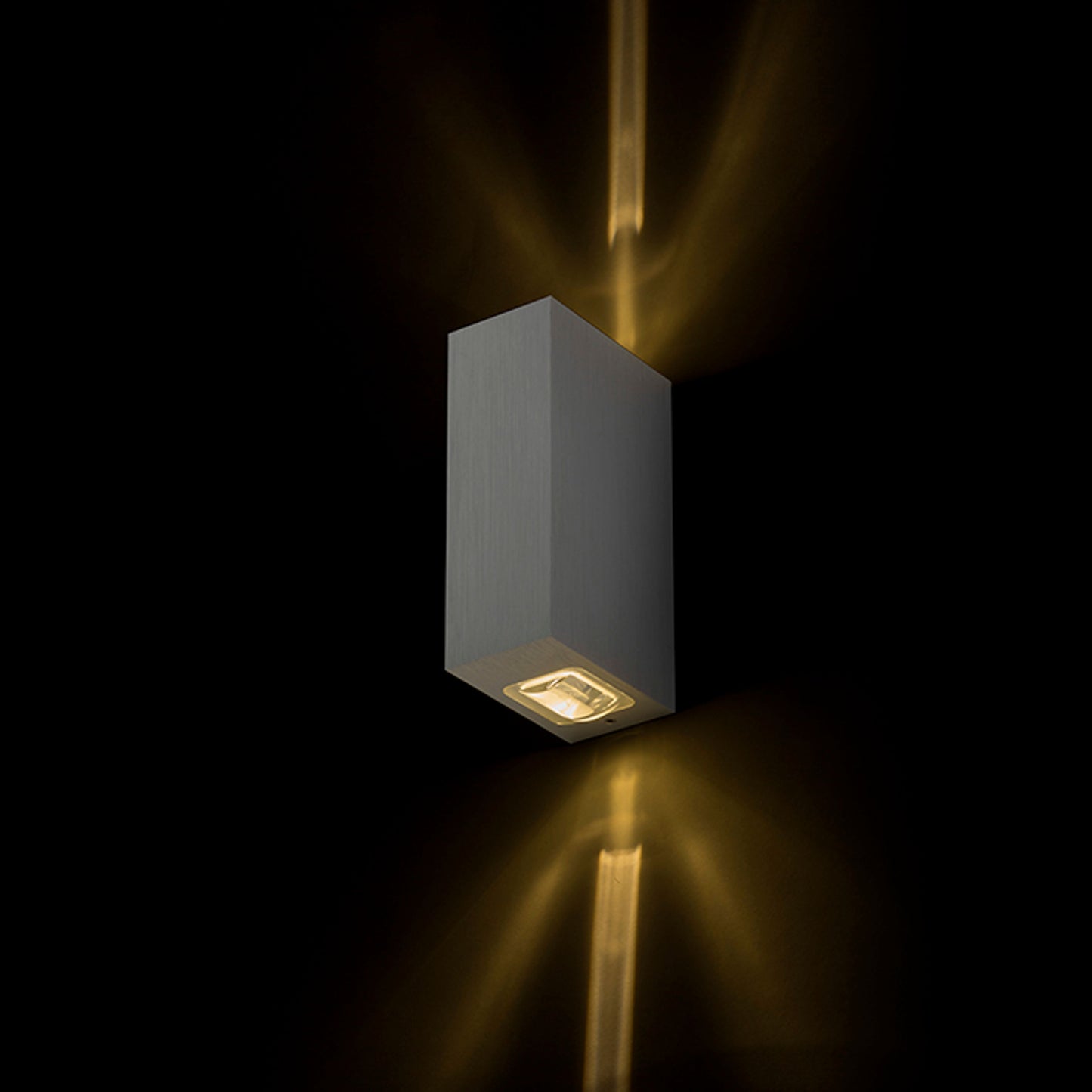 RENDL outdoor lamp NICK II wall brushed aluminum 230V LED 2x3W 10° IP54 3000K R12827 2