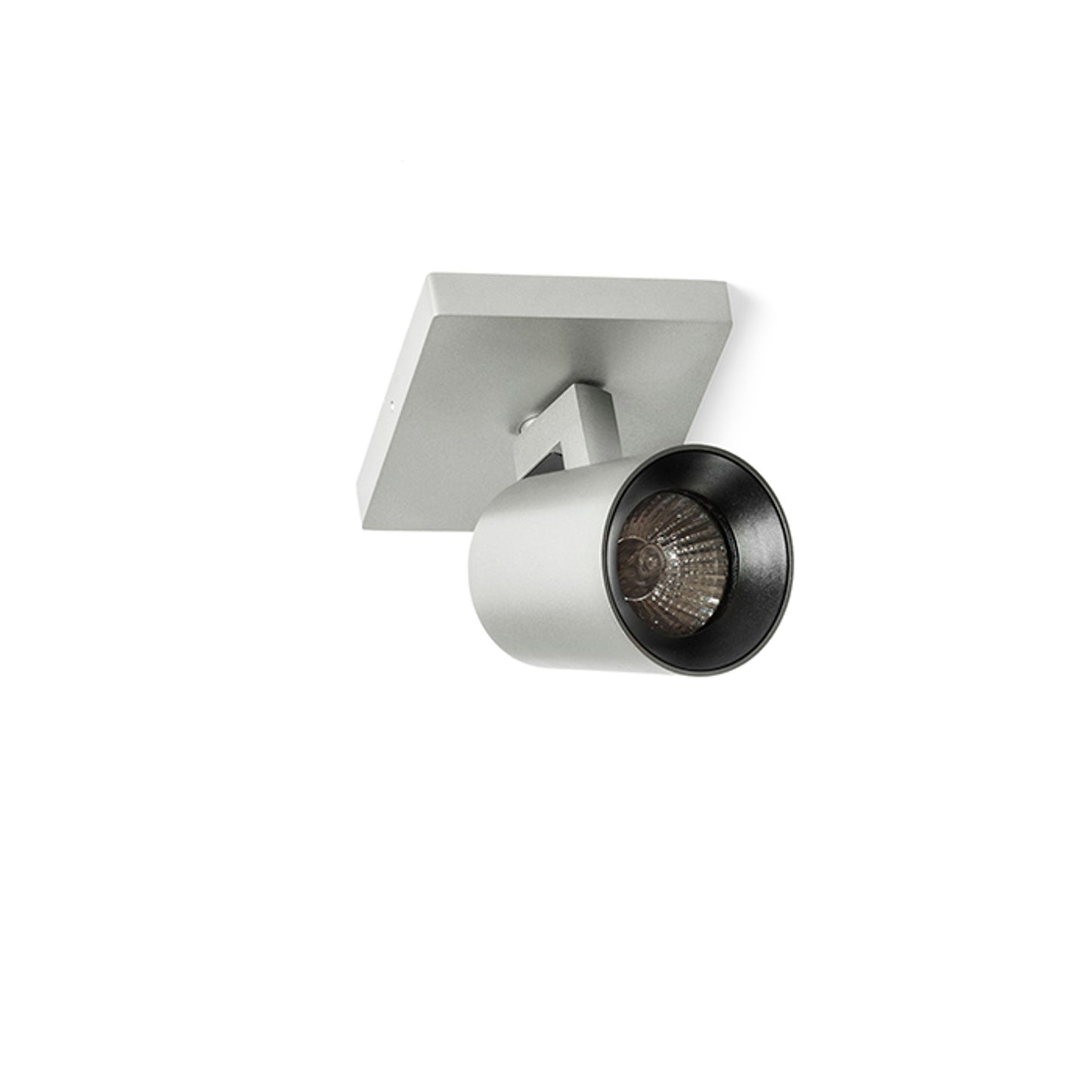 RENDL spotlight KENNY I surface mounted brushed aluminum/black 230V LED GU10 8W R12913 3