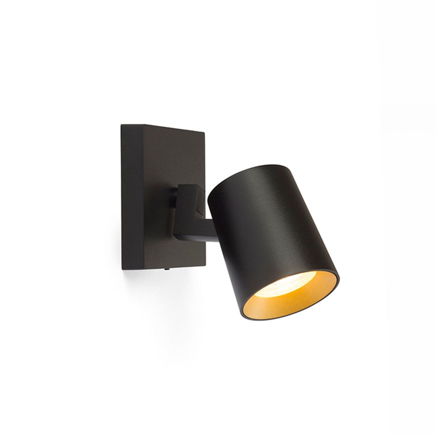 RENDL spotlight KENNY I surface mounted black/gold 230V LED GU10 8W R12914 2