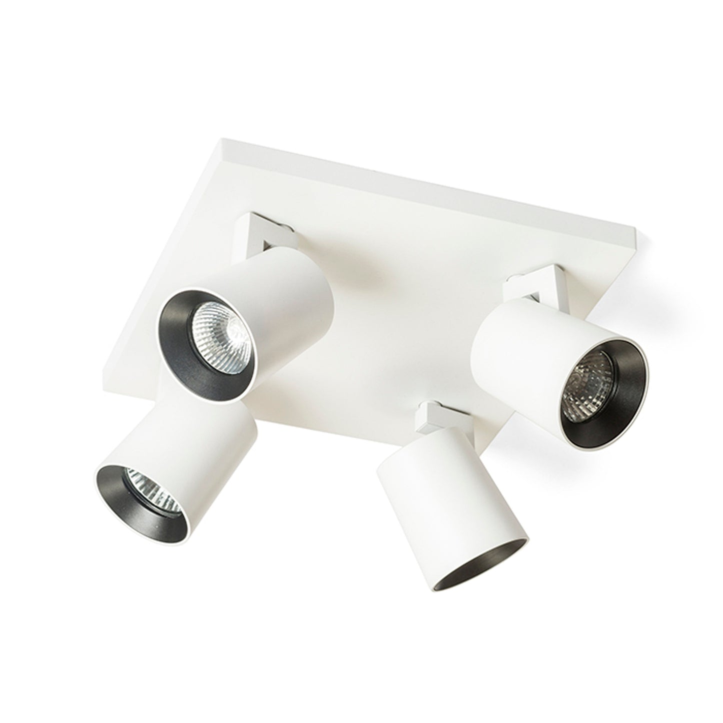 RENDL spotlight KENNY IV ceiling white/black 230V LED GU10 4x8W R12921 3