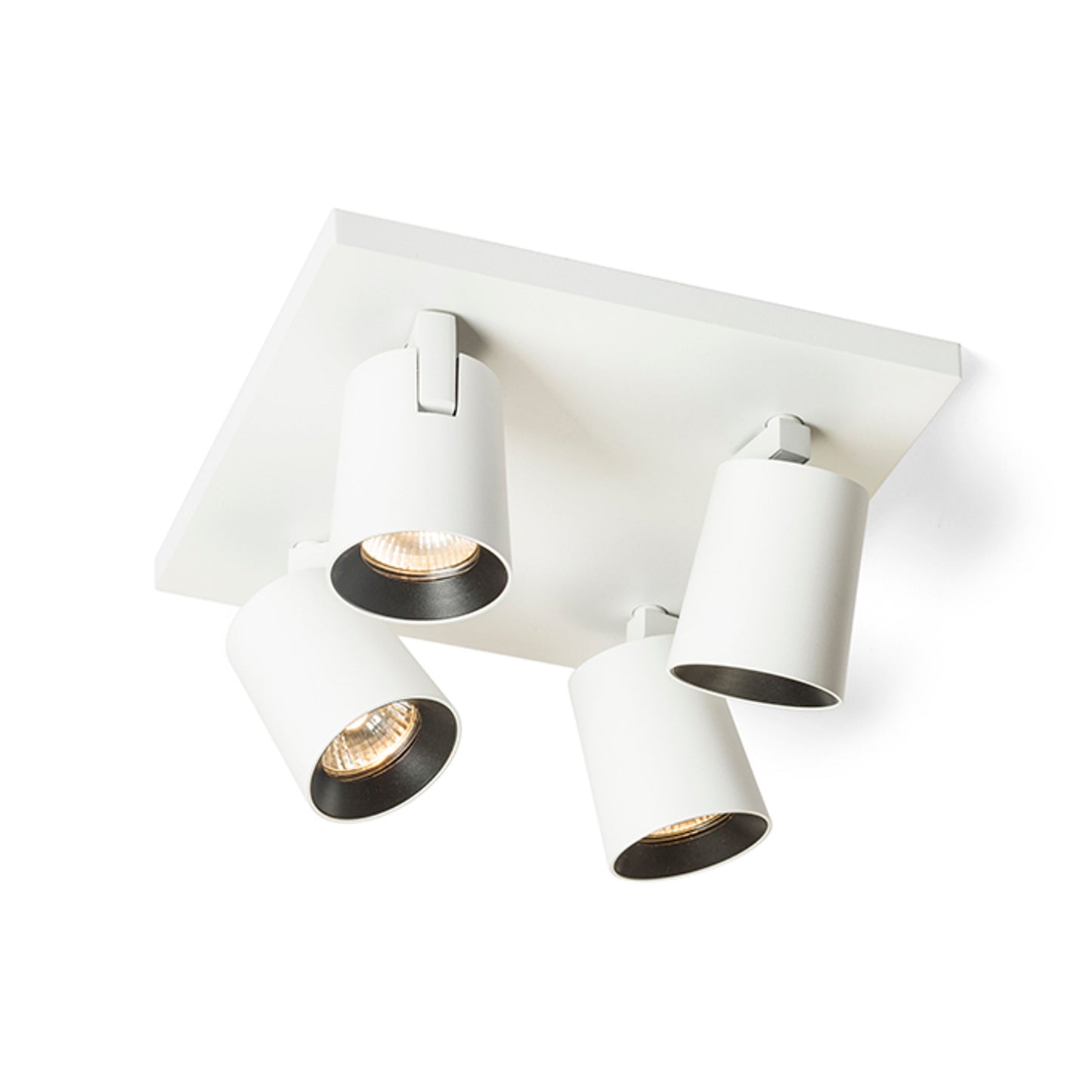 RENDL spotlight KENNY IV ceiling white/black 230V LED GU10 4x8W R12921 4