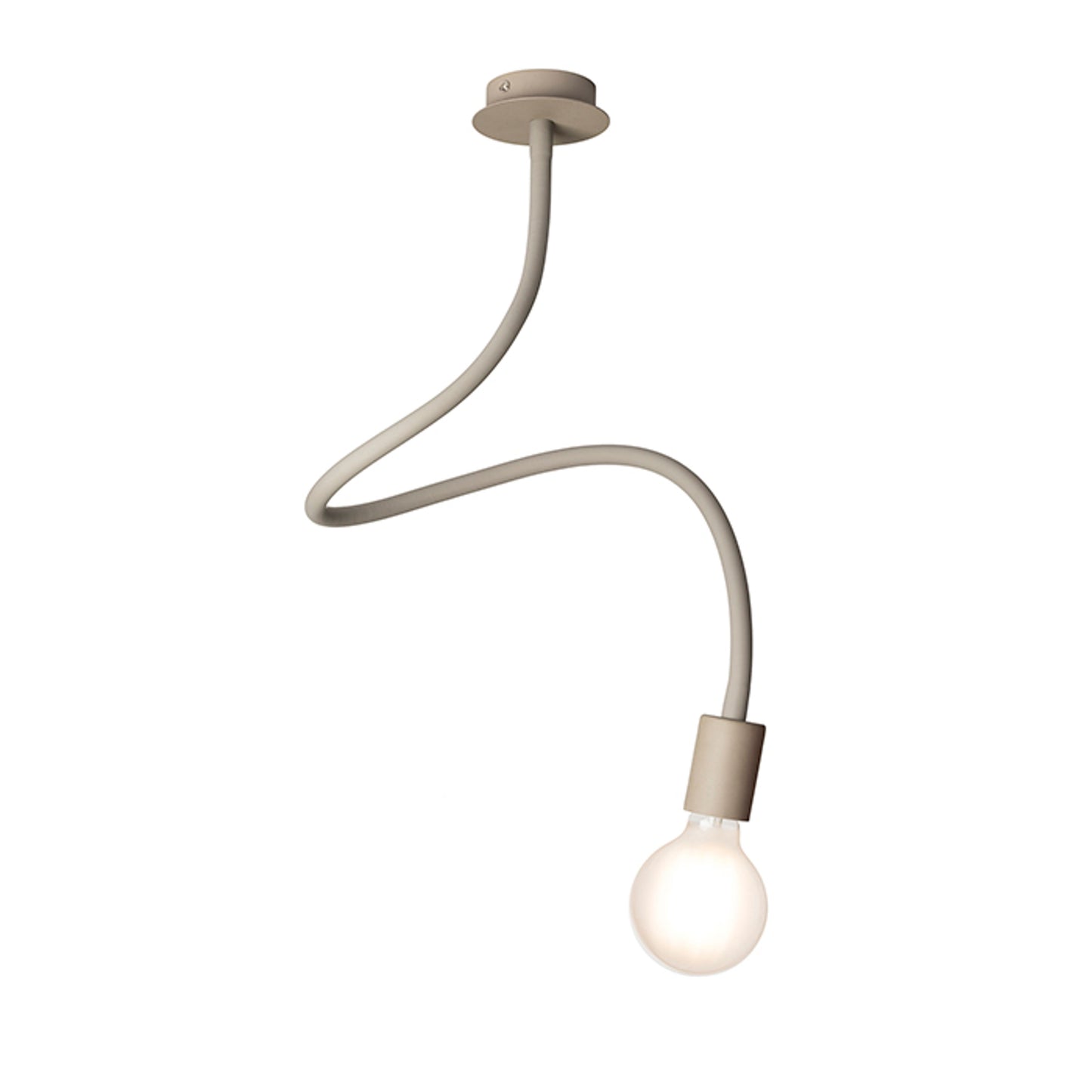 RENDL pendant lamp LOYD E27 I ceiling beige grey 230V LED E27 15W R12933 1