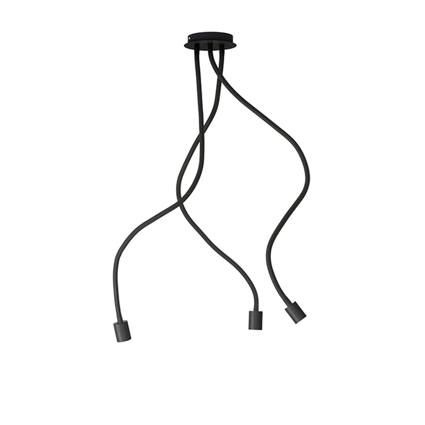 RENDL pendant lamp LOYD E27 III ceiling black 230V LED E27 3x15W R12935 2