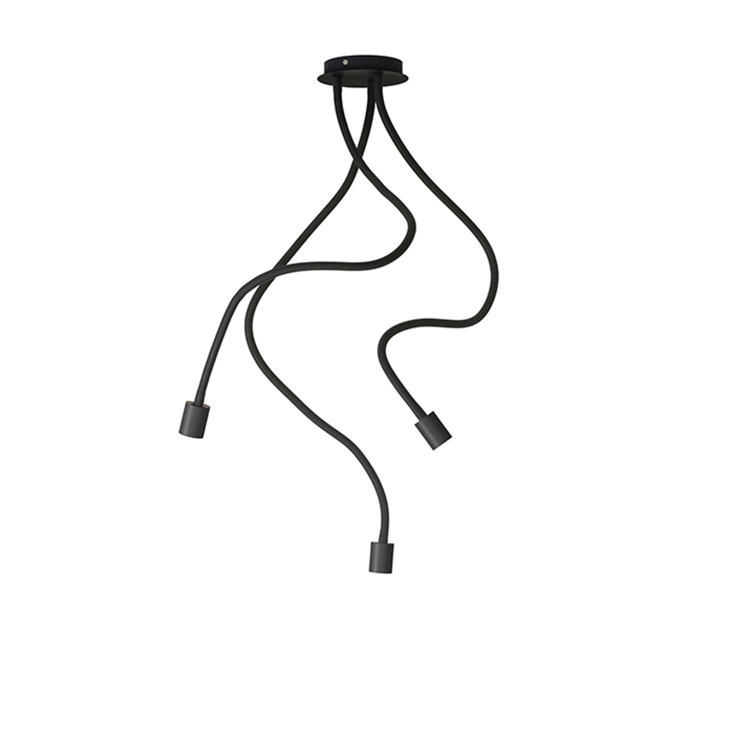 RENDL pendant lamp LOYD E27 III ceiling black 230V LED E27 3x15W R12935 3