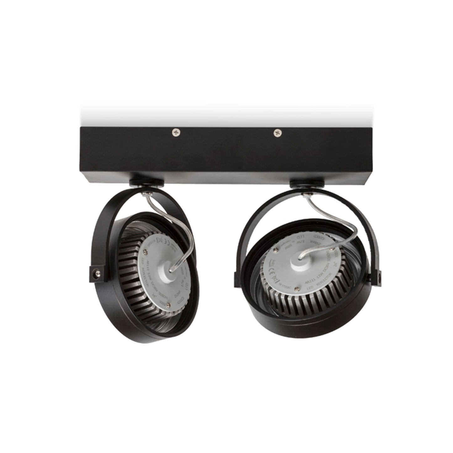RENDL spotlight KELLY LED II DIMM wall black 230V LED 2x12W 24° 3000K R13107 3