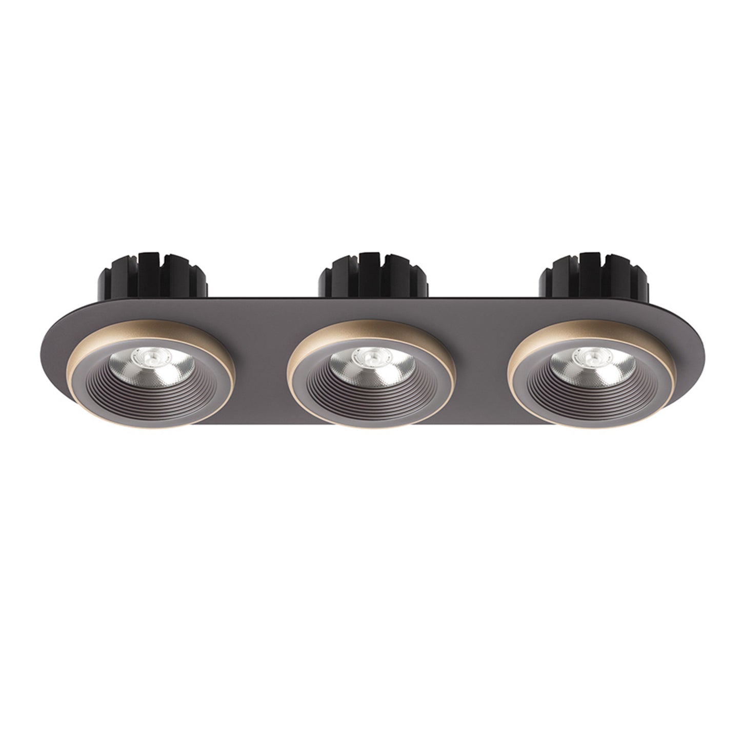 RENDL recessed light SHARM R III recessed brown/pearl gold 230V LED 3x10W 24° 3000K R13247 2